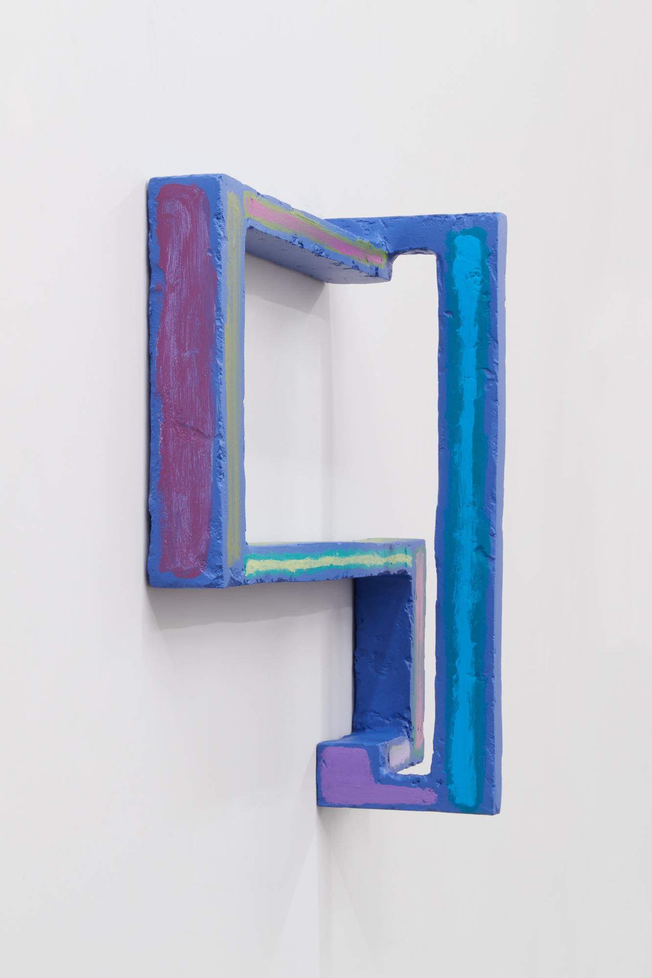 Utterance 8, 2019Mild steel, stucco, acrylic paint20 &sup1;&frasl;₄" x 23 &sup1;&frasl;₂" x 6 &sup1;&frasl;₄"