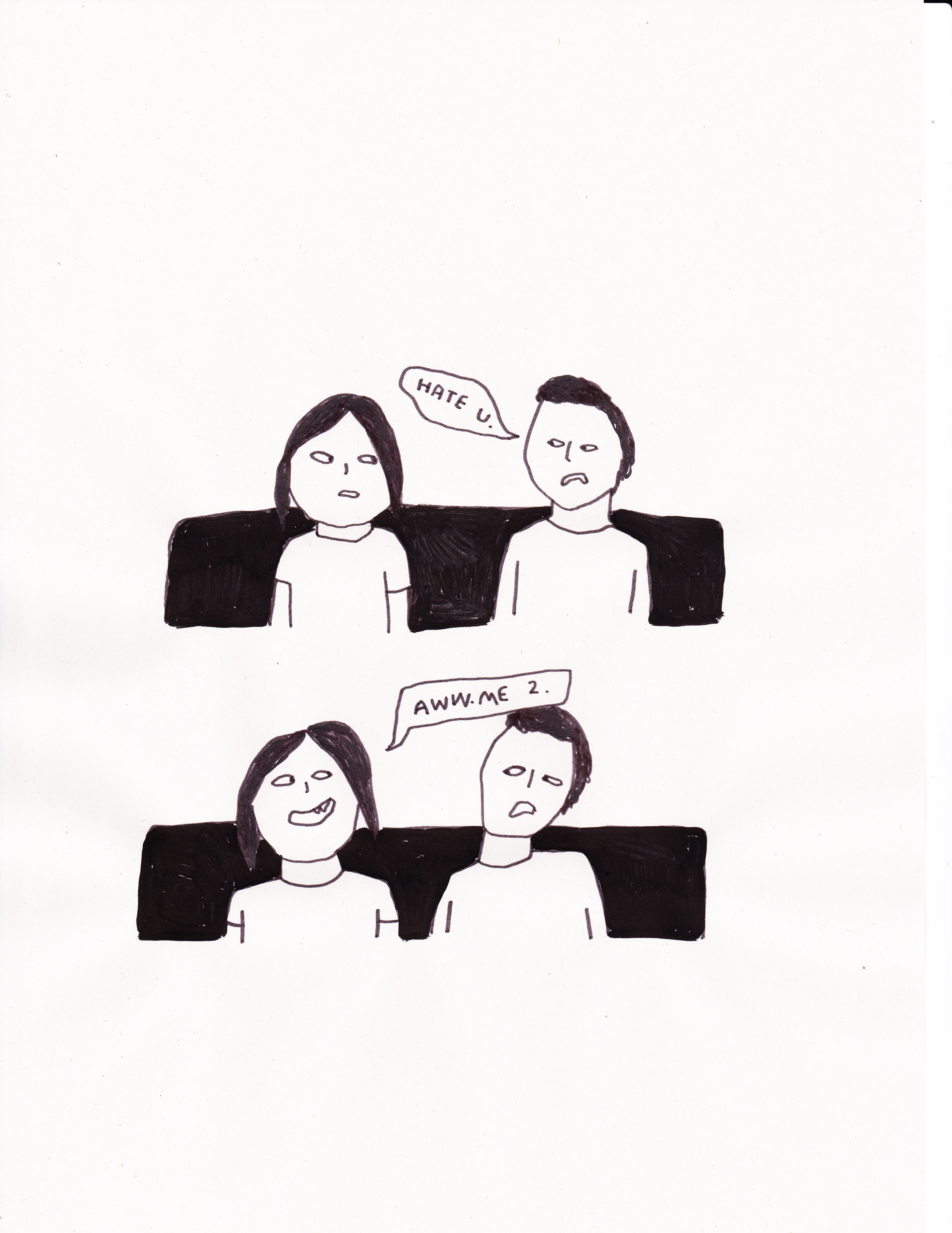 68 stupid rude drawings. 2016Ink on paper30 × 21 cm