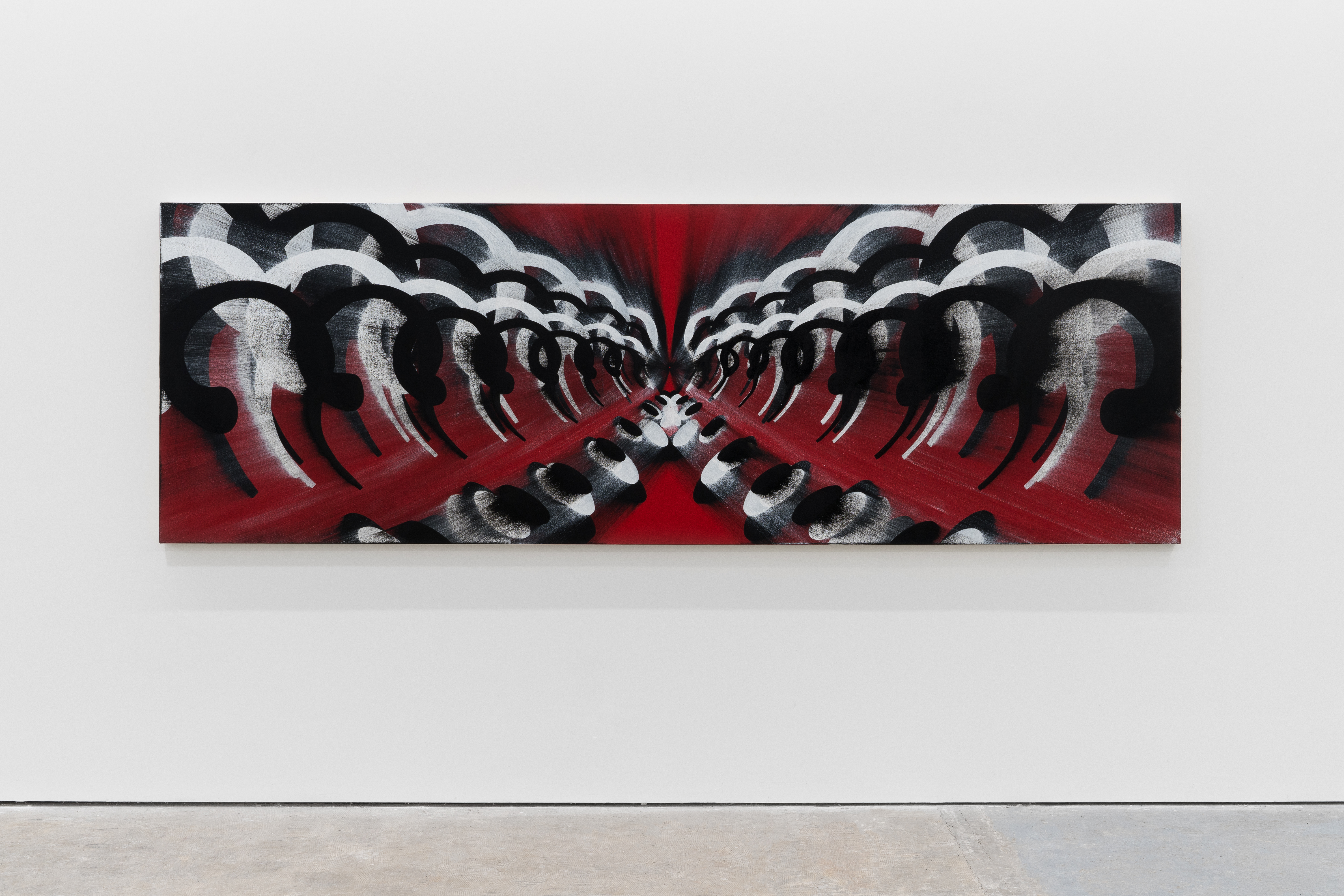 “Gillian’s Favourite Person”, oil on canvas, 42 X 126in., 2025