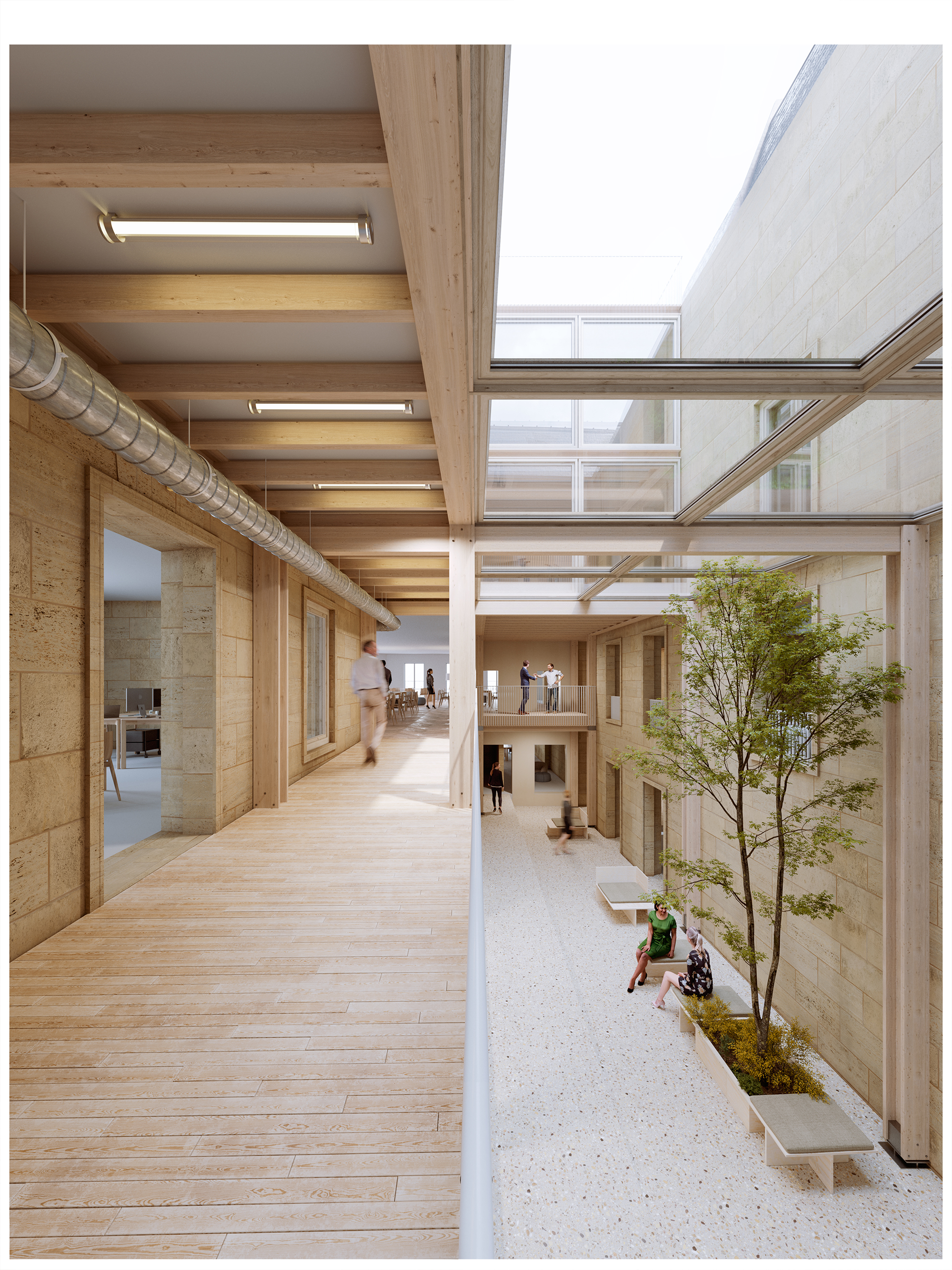 Transformation of the former AP-HP headquarters into a mixed used building with : social housing, offices and retail