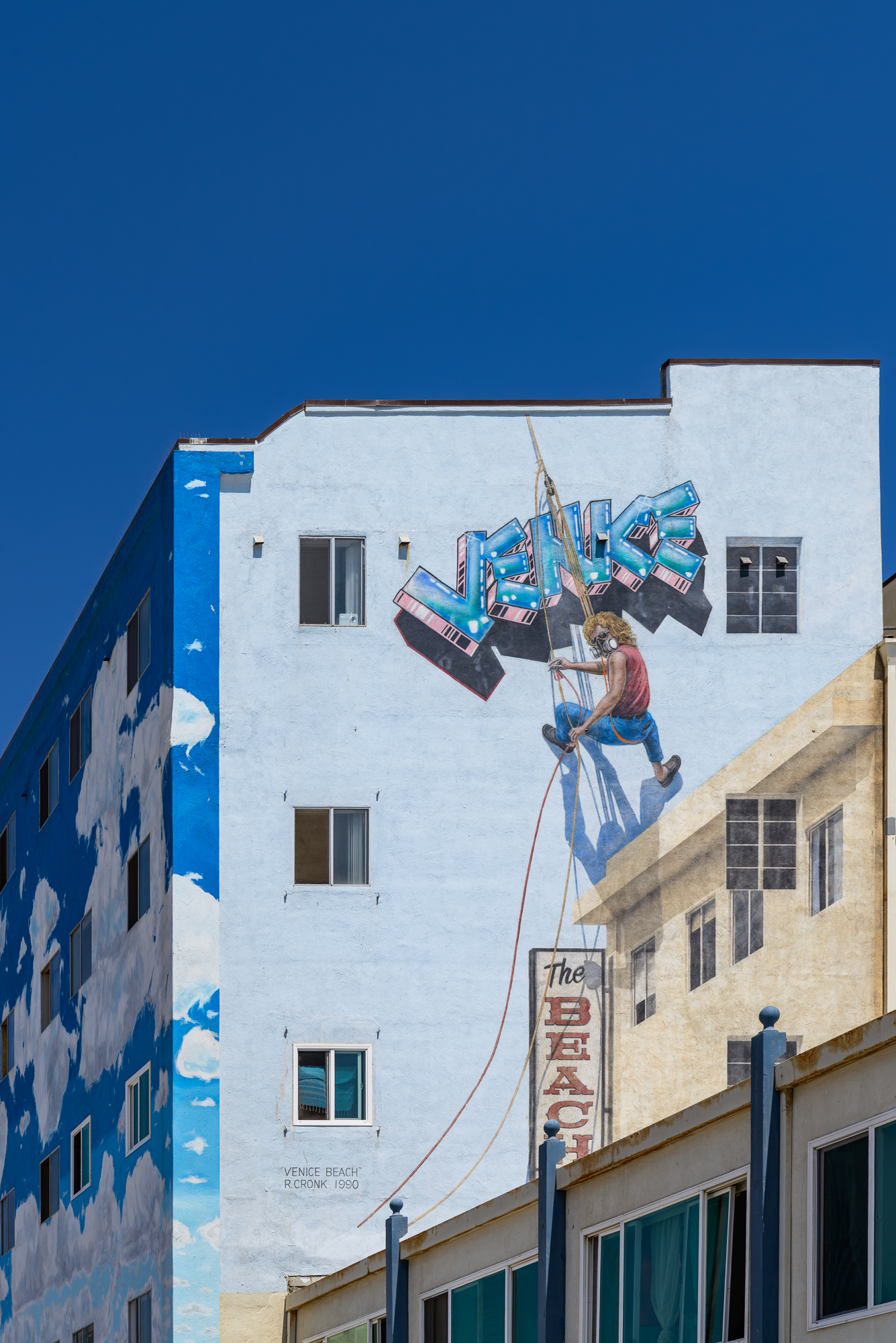 Plage de Venice Beach. Il y a aussi de la culture (pas seulement physique) Los Angeles