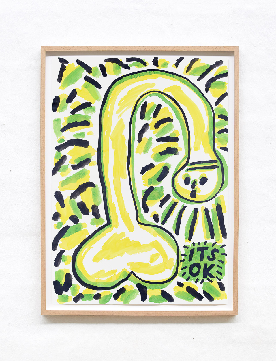 Its OK, 2020. ink on paper. 90cm x 65cm