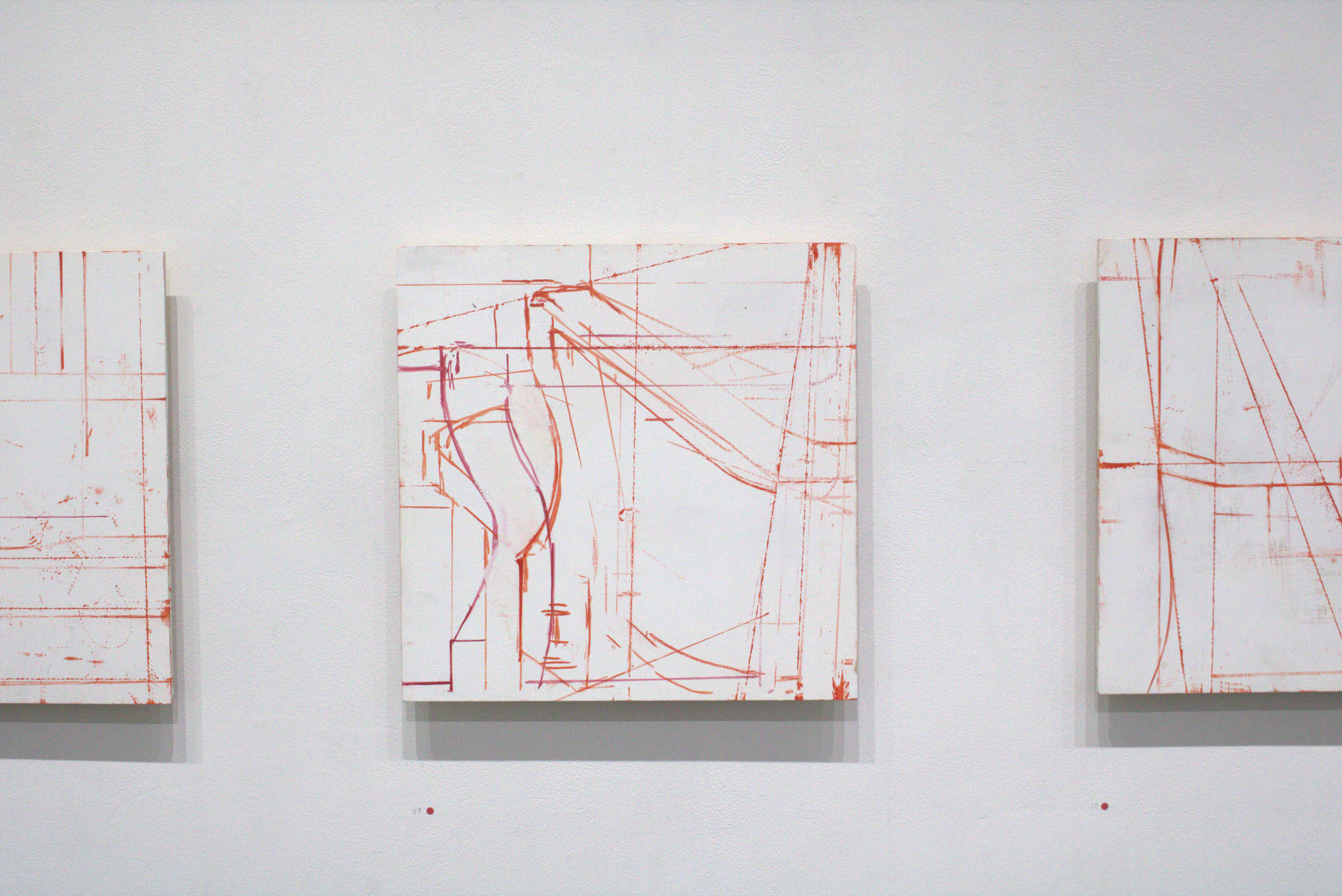 Seat Configuration, Oil on Panel, 15 x 15, 2024