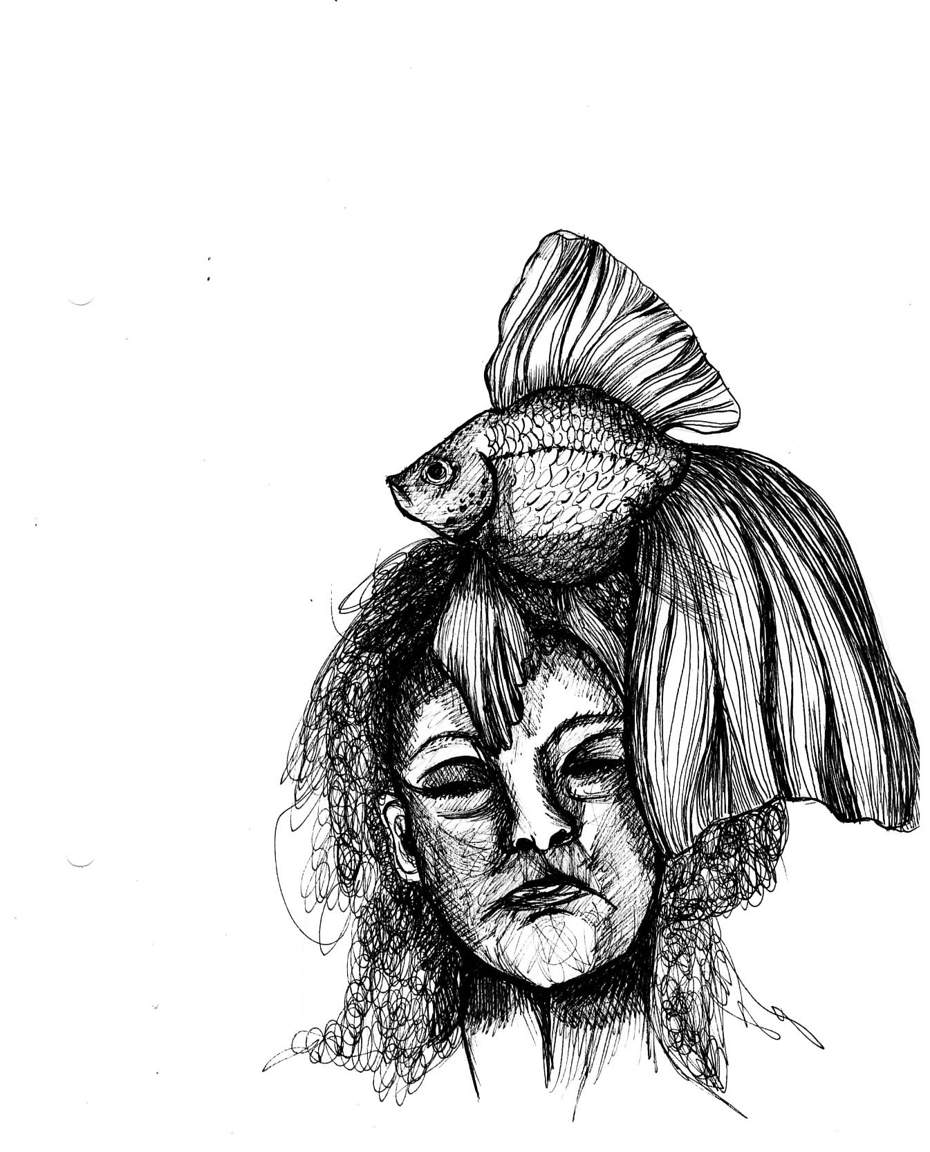3 novembre-envie d'océan,2020,encre de chine,22x17cm
