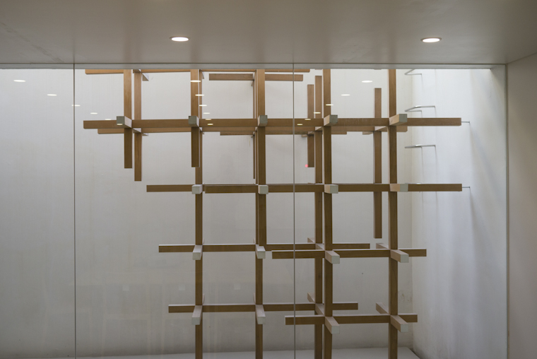 view of architecture behind glass (prostho museum) // kasugai