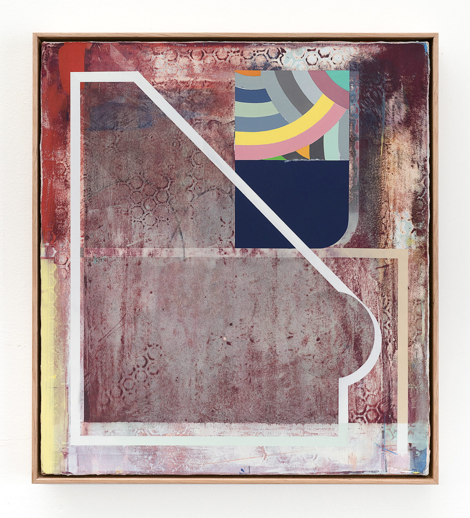 Don’t Worry if it’s Dark and I’m Late, 2019, oil, acrylic polymer and pencil on canvas, 53 x 48cm*