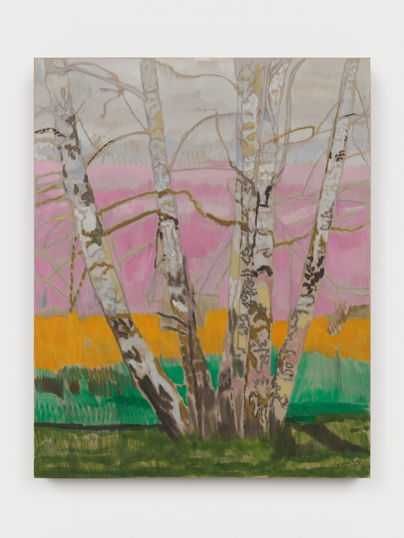Betula, 2024-2025 Oil on canvas 78 3/4 x 63 in 200 x 160 cm