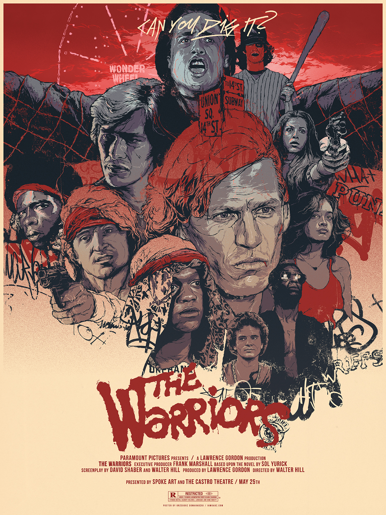 Разные постеры. Warriors 1979 Постер.