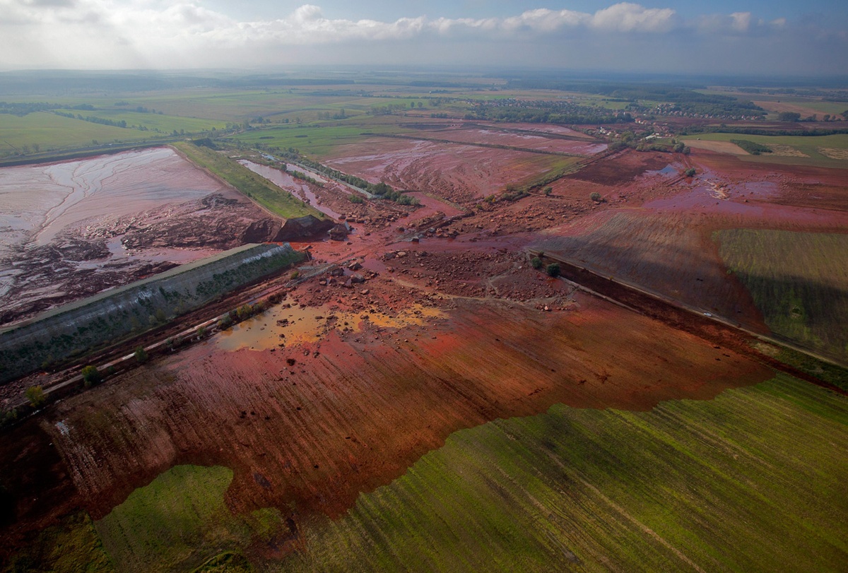 2010 red mud spill, Ajka, Hungary.