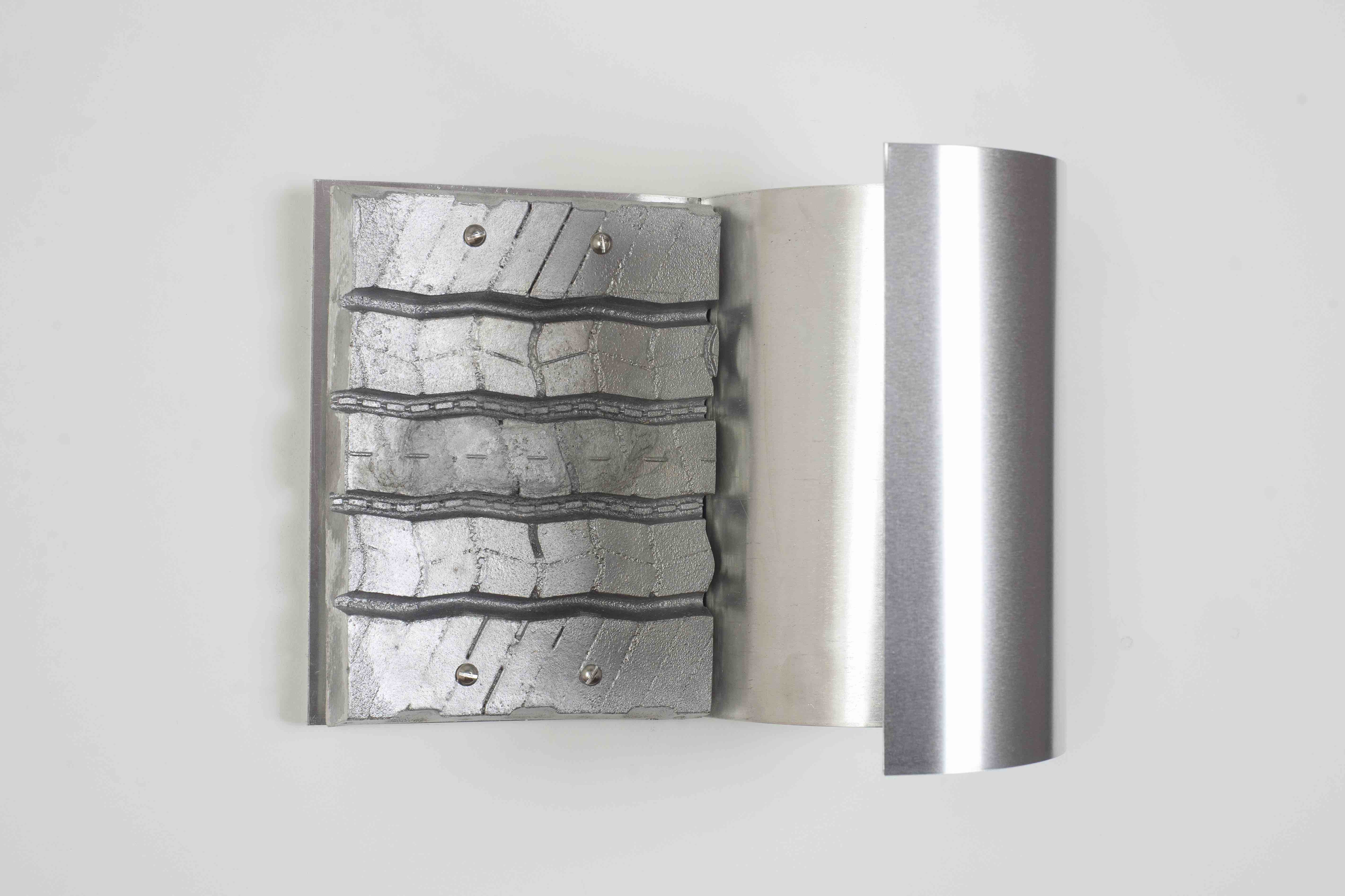 Distress Purchase 06. Cast aluminium and sheet aluminium. 2024, aluminium, H240 x W310 x D20mm