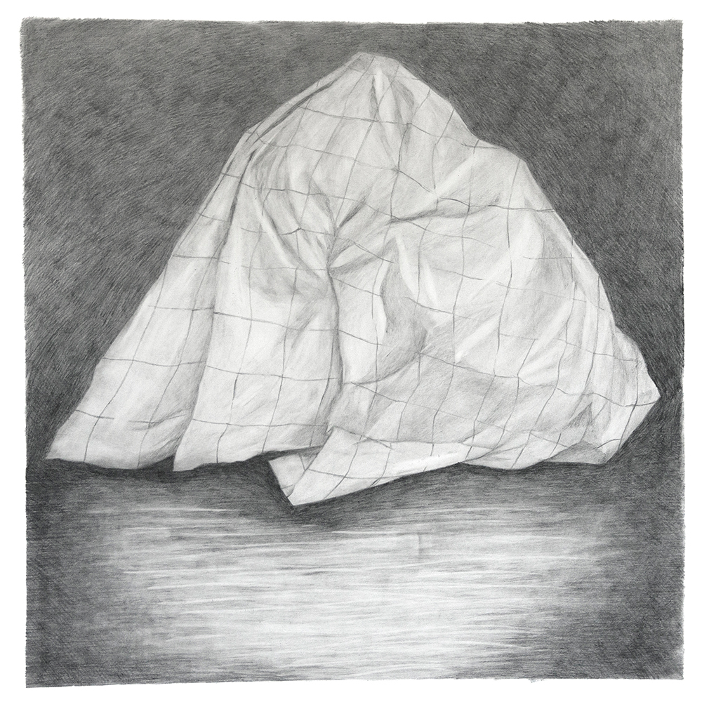 Hetken ajan maailma on paperista leikattuja heijastuksia, lyijykynä, 50 cm x 50 cm, 2023