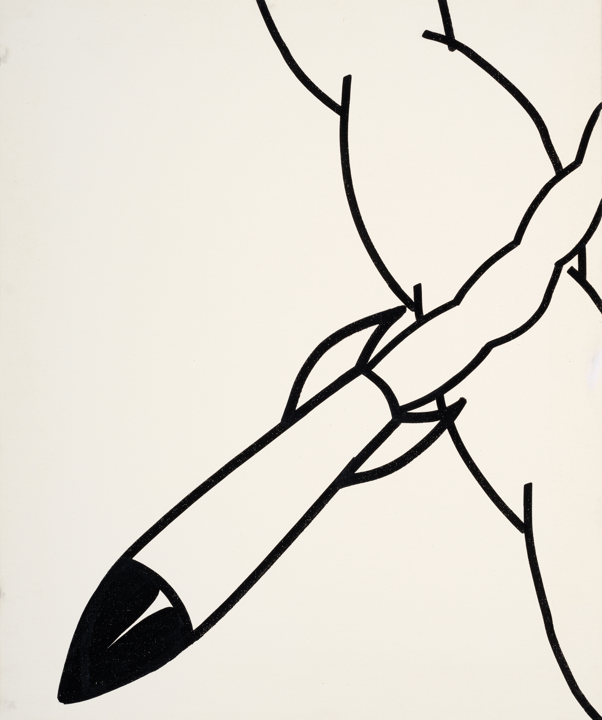 제목 미상, 2004년 경, 캔버스에 아크릴, 45.5 x 38cmNo Title, ca. 2004, acrylic on canvas, 45.5 x 38cm