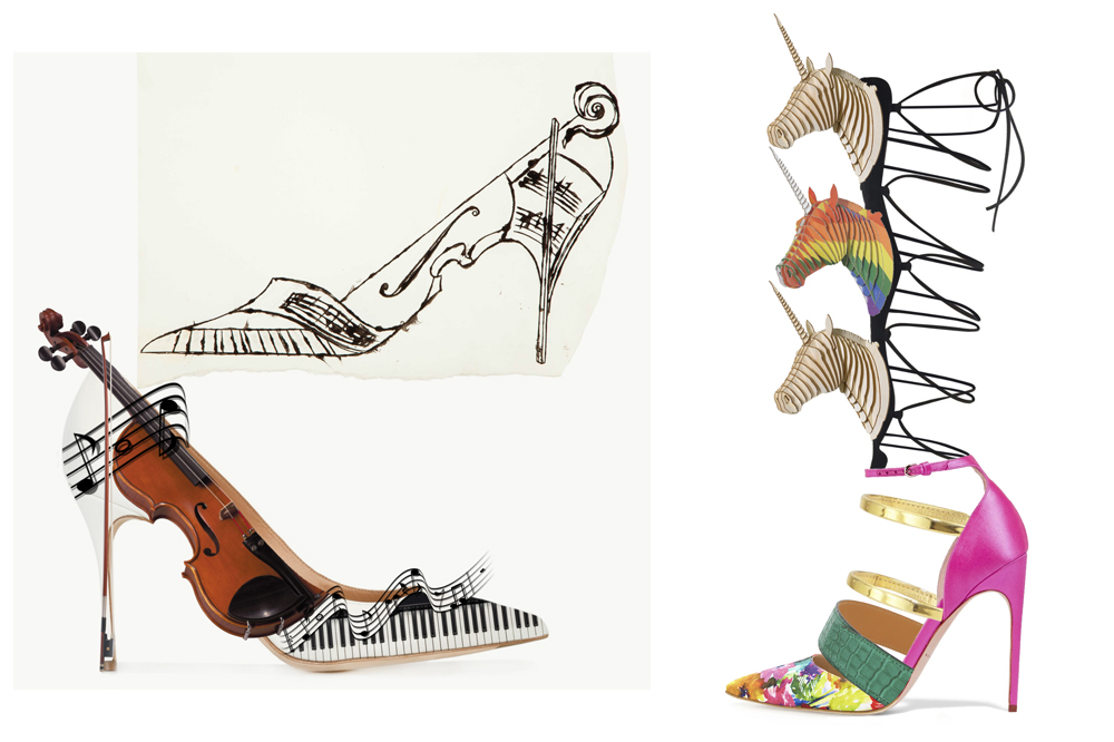  Photoshop Collages aka Shoe Frankensteins with images borrowed from the internet (a wide range of brands and sources) plus photographs taken by me.