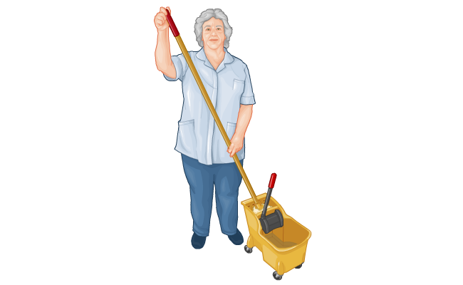 Cleaning staff