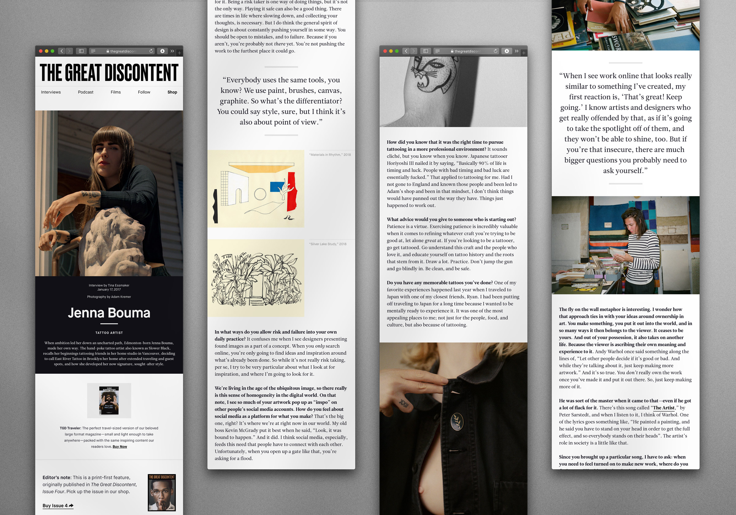 The Great Discontent articles