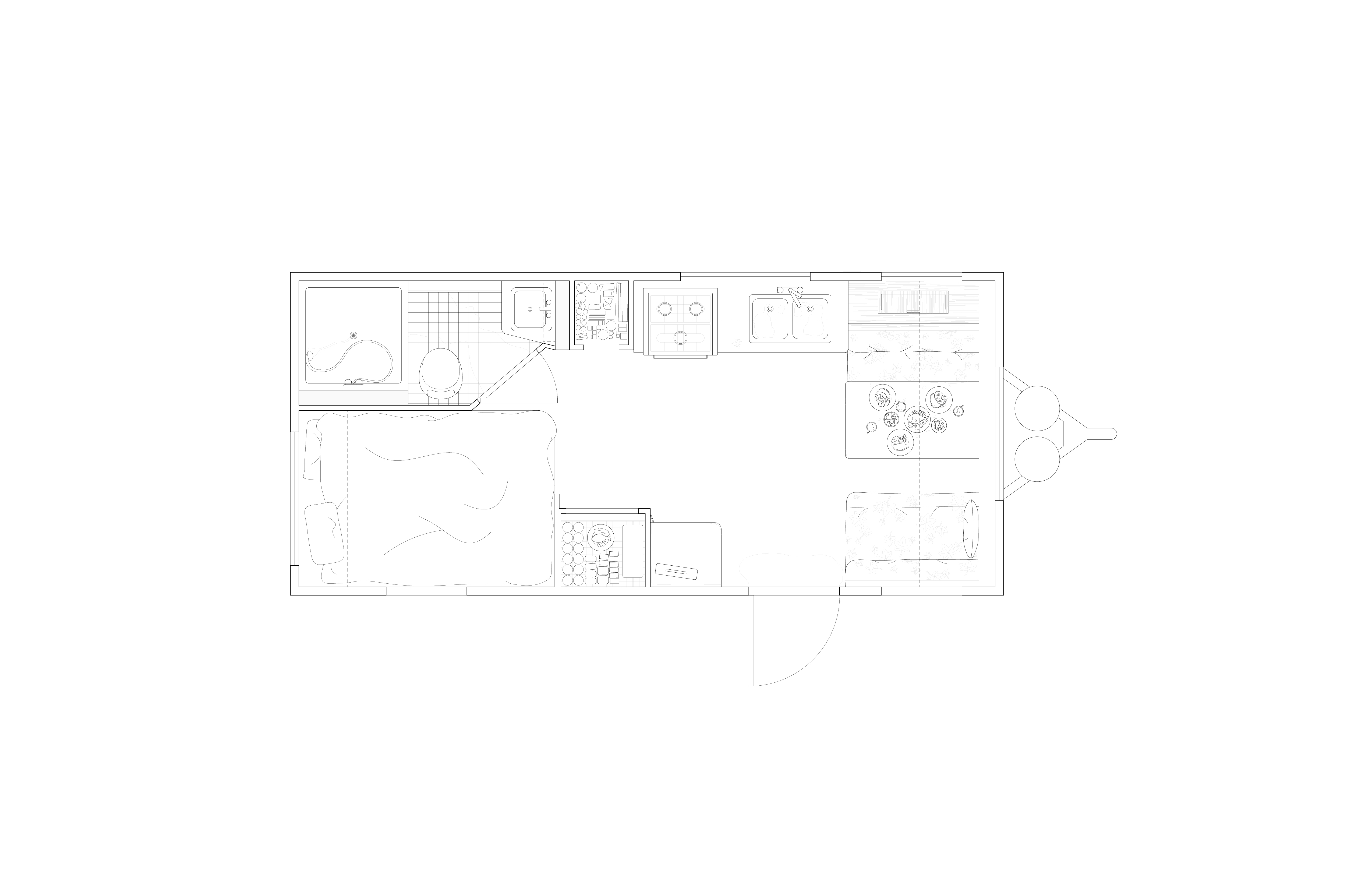 Travel Trailer (Fragment 2, Plan)