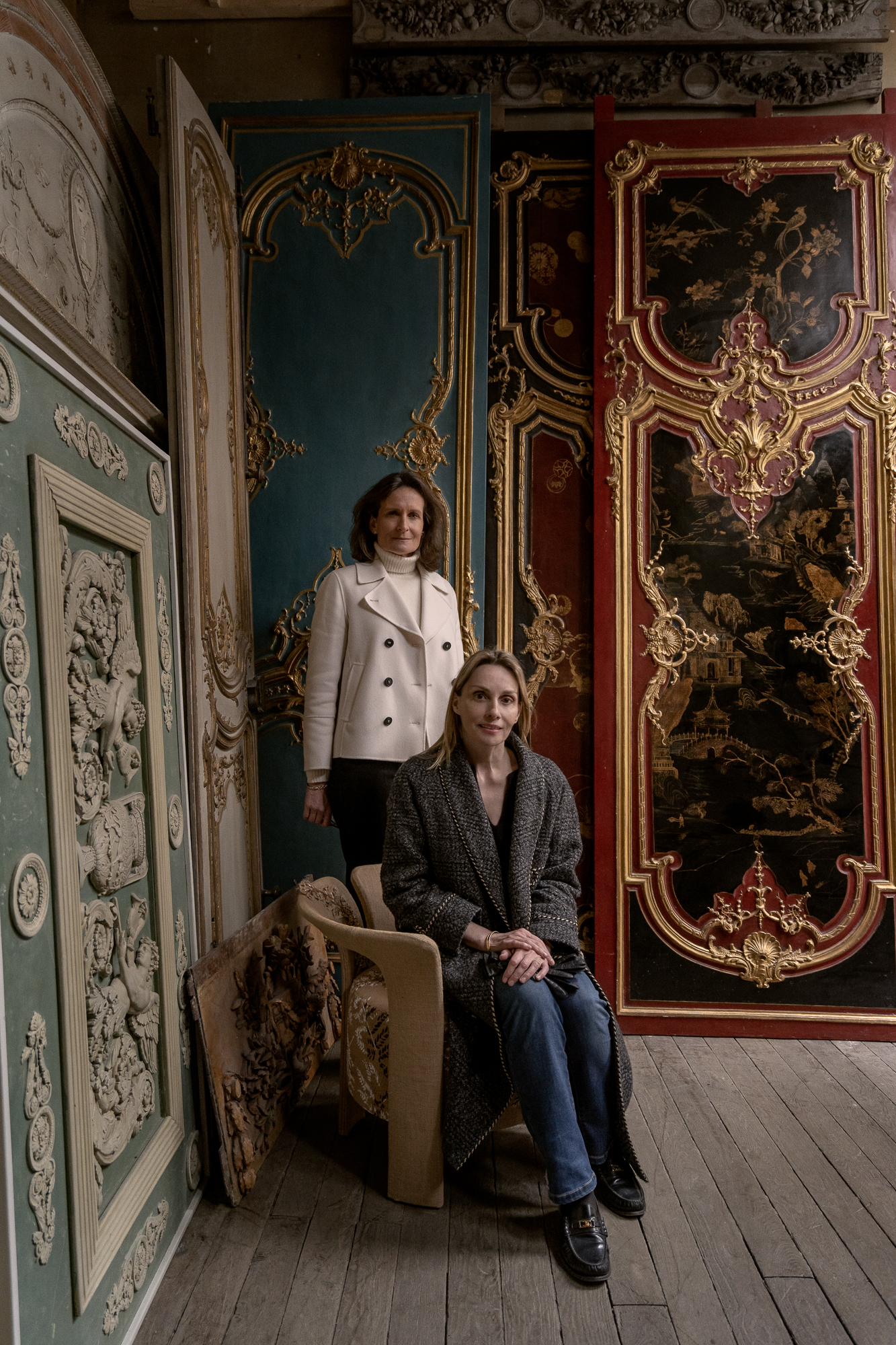 Veronique Féau & Isabelle Dubern-Mallevays at Féau Boiseries