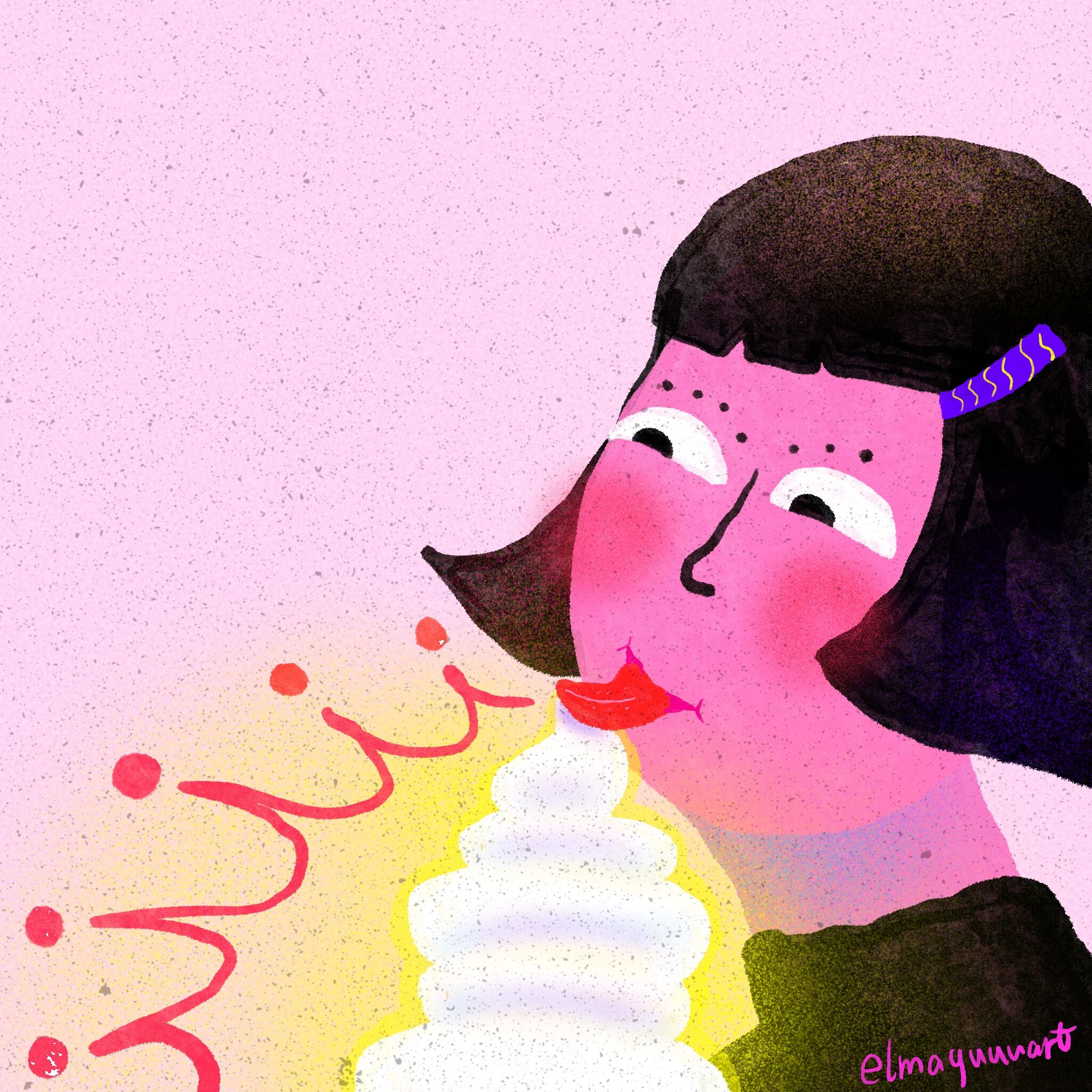 Ice cream is the sun in Winter.