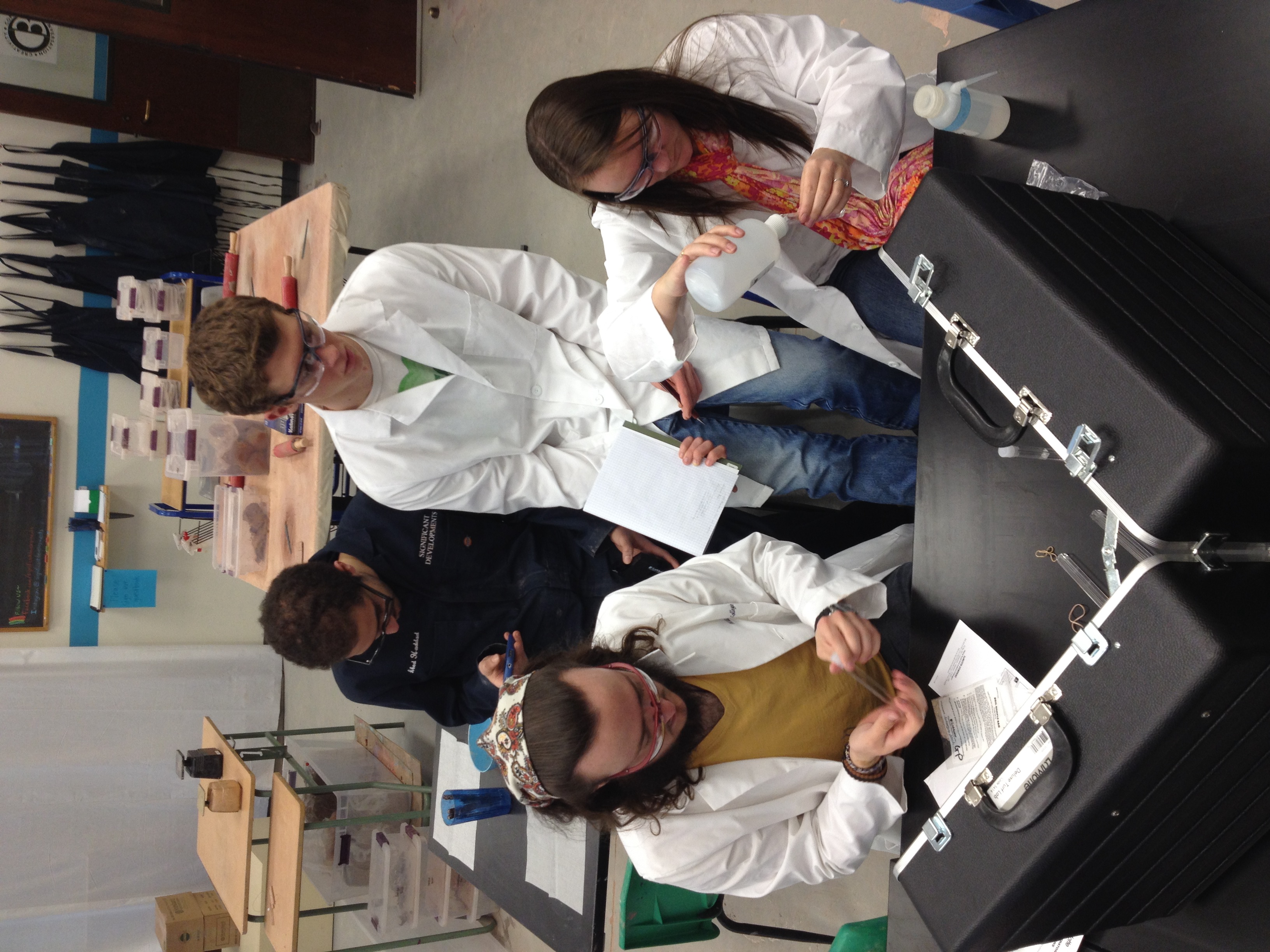 Millsaps College Chemistry class field trip to test our clay compositions