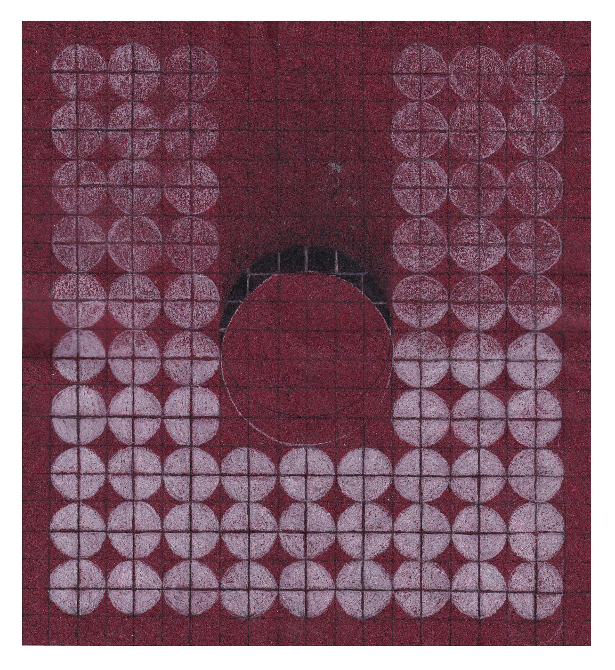 sun levitation, cotton and abaca, 20 x 22 cm 