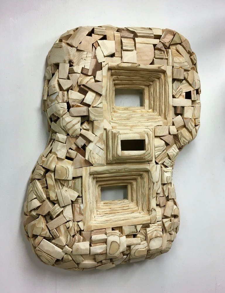 The Ins and Out, 2018, wood