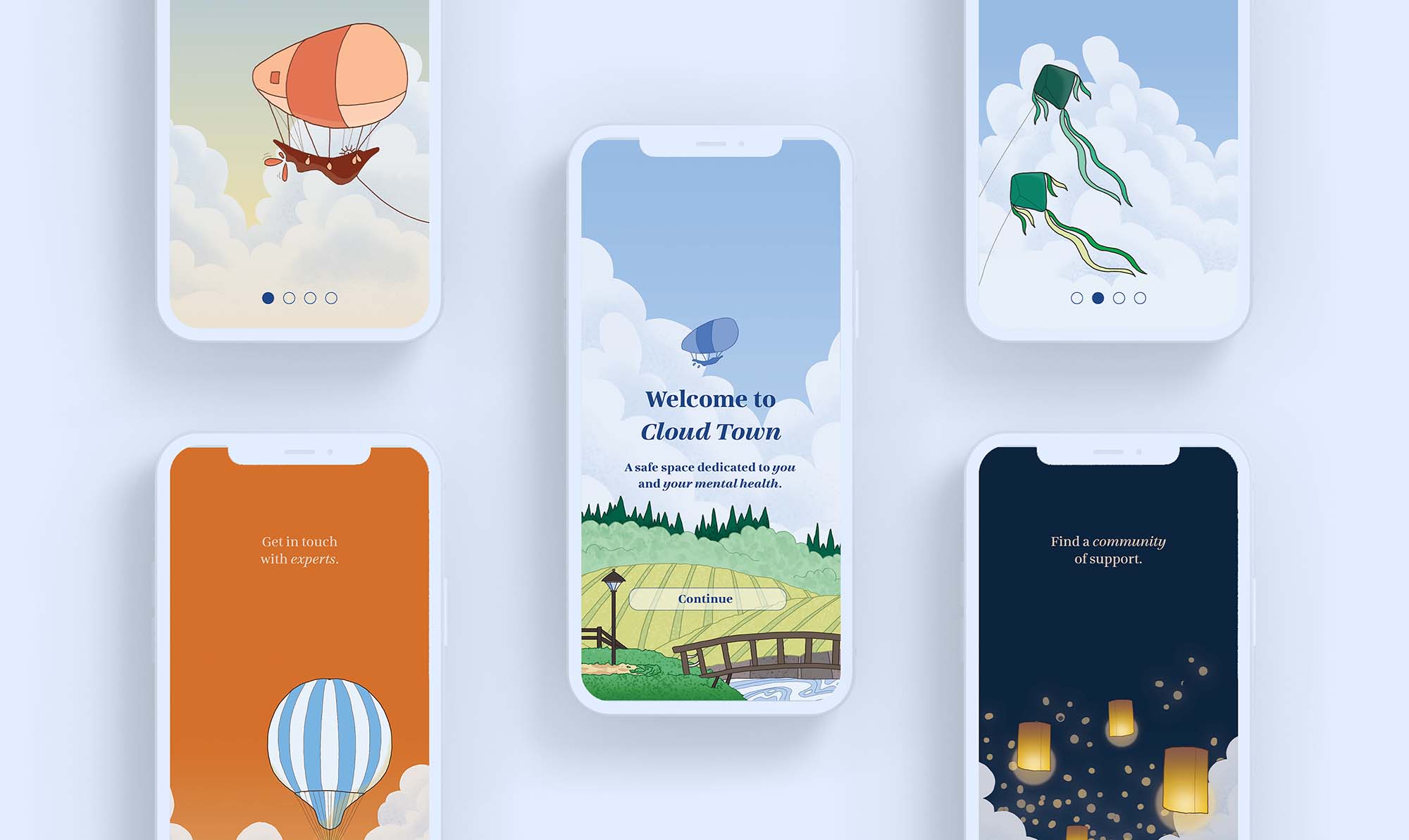 Cloud Town is a free mental health app that aims to support young people and individuals who identify with the LGBTQIA+ Community. It offers support, guidance and countless resources for creating better self-care habits and managing stress, depression, anxiety, psychological distress and other mental illnesses.