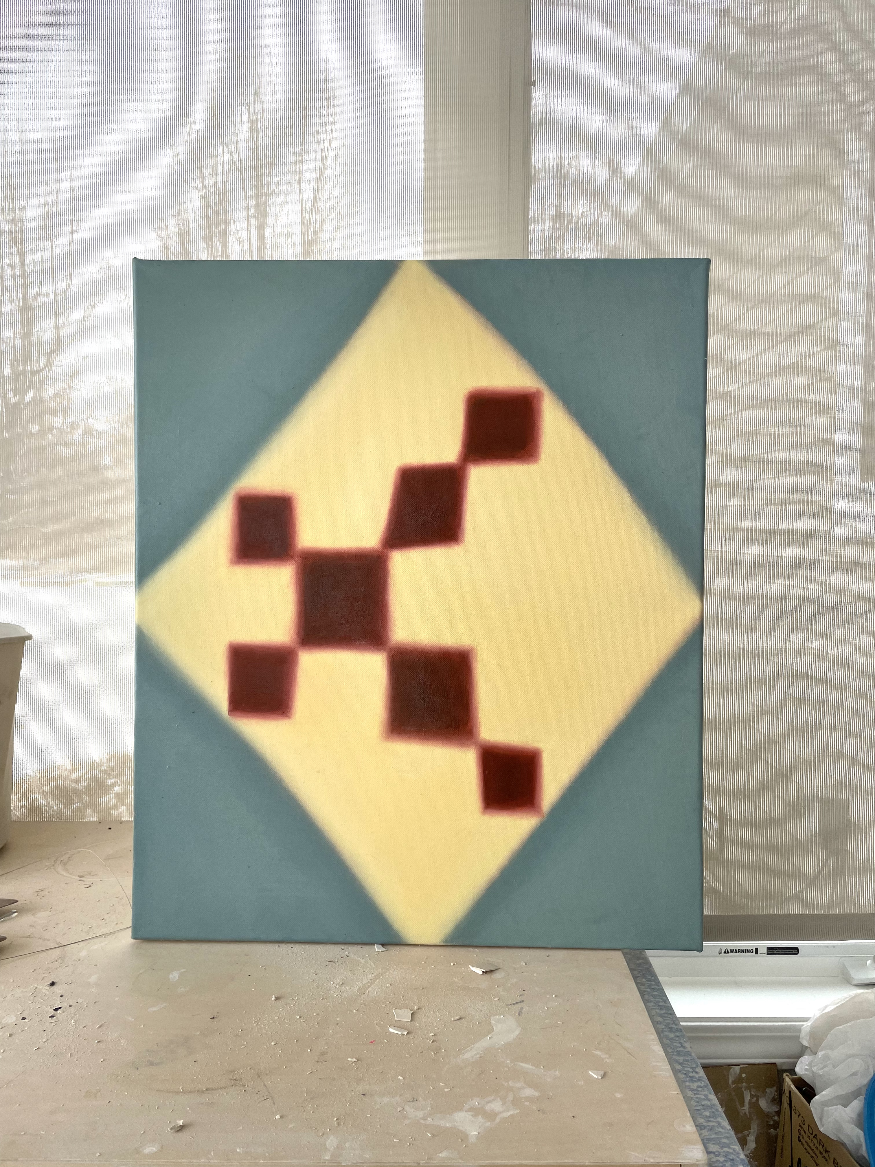 SOLD - cows in field, waiting for storm 20x24, oil on canvas