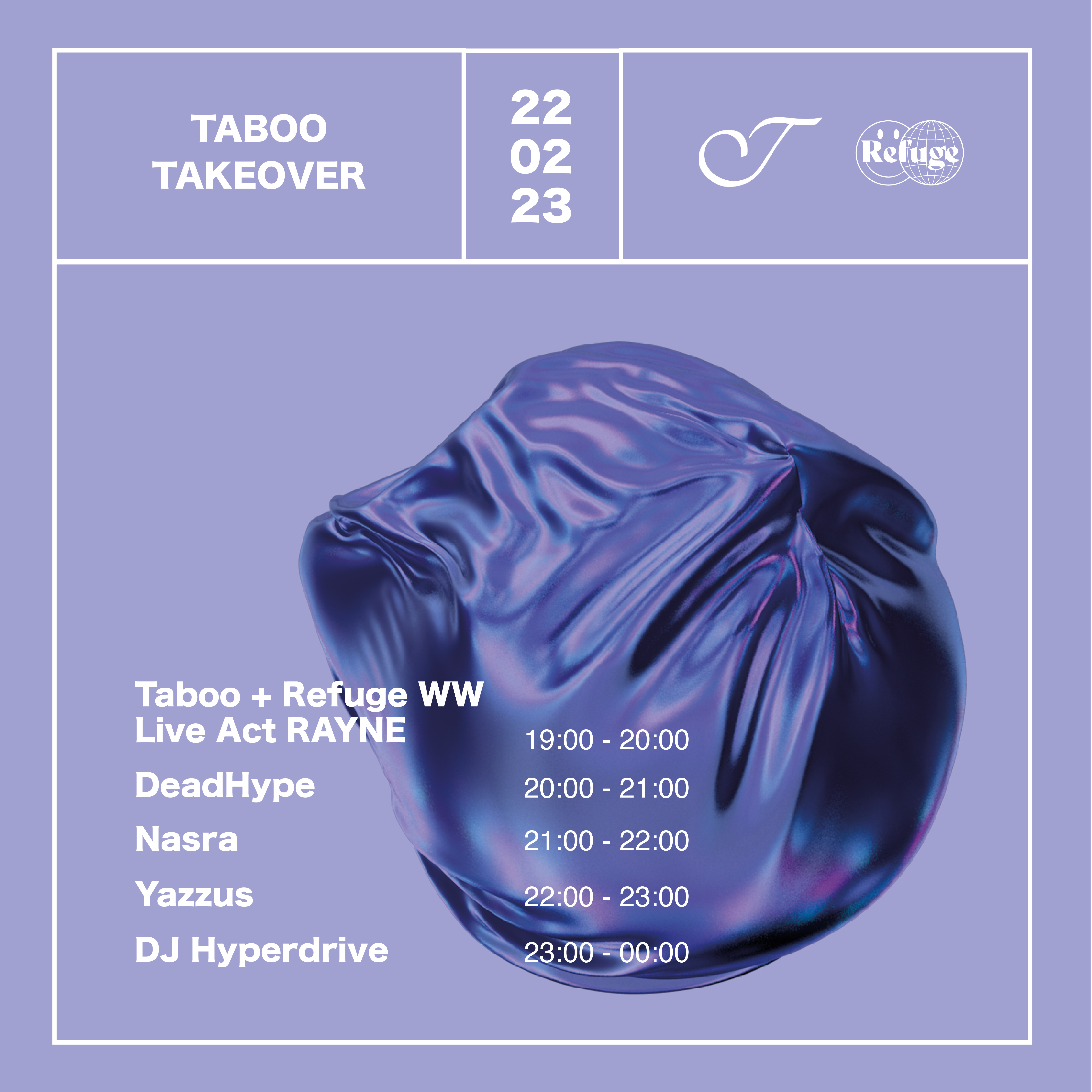 TABOO X REFUGE WORLDWIDE