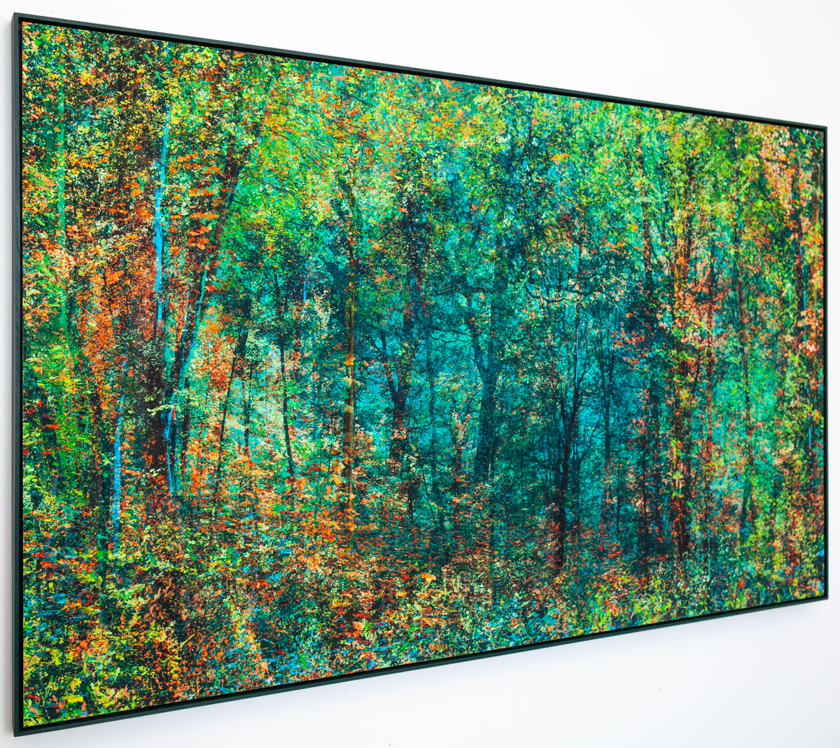 "Souvenir d'ailleurs", vert, 138x85cm, 2022 - SOLD