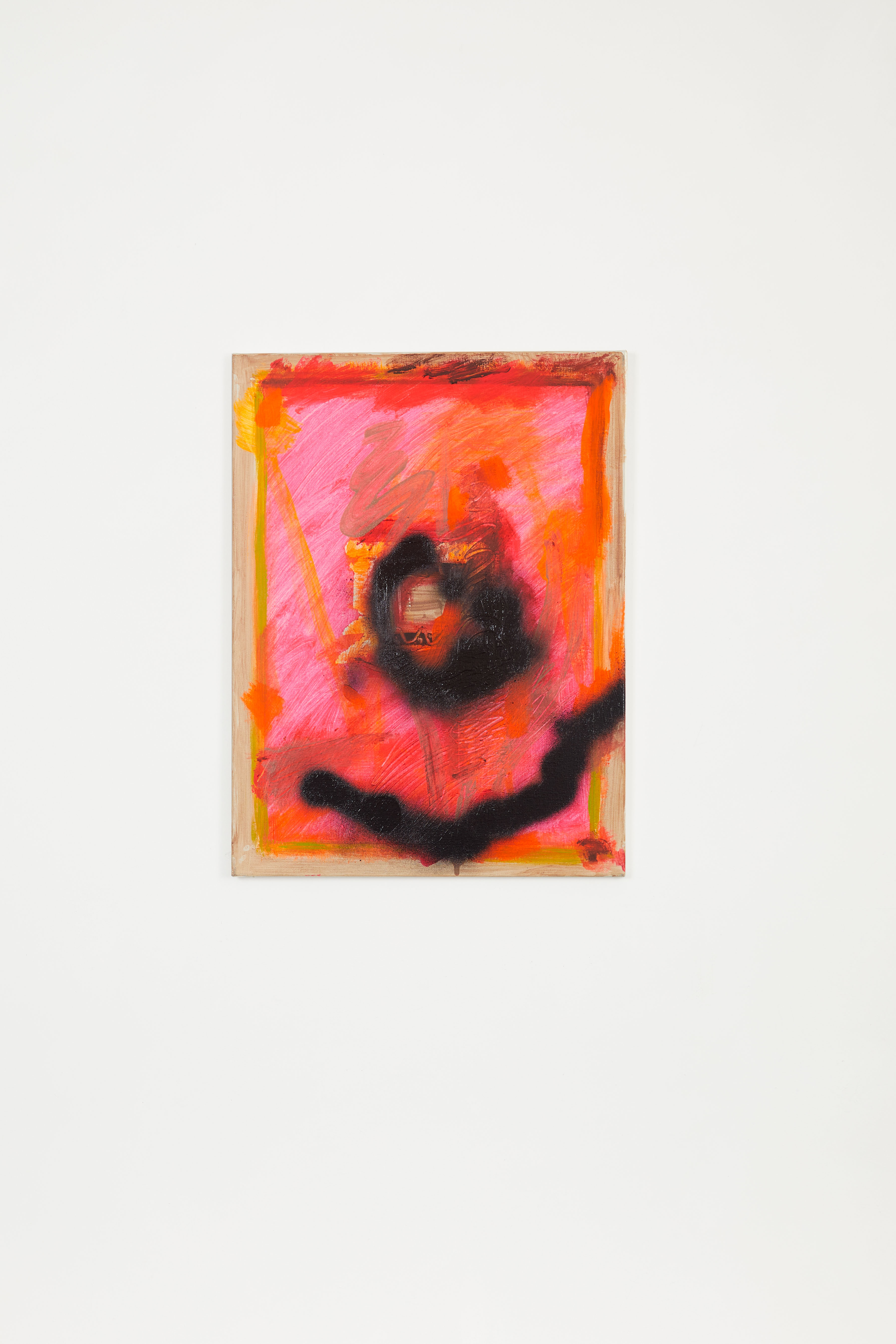 2012, Acrylic and spray paint on canvas, 24 x 18 in.