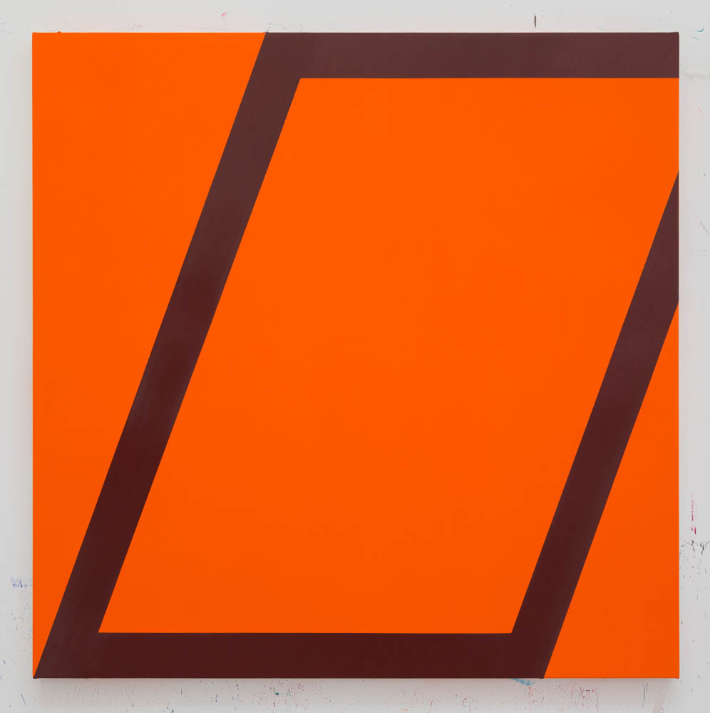 Rhomboid XV 120cm x 120cm oil and acrylic on canvas