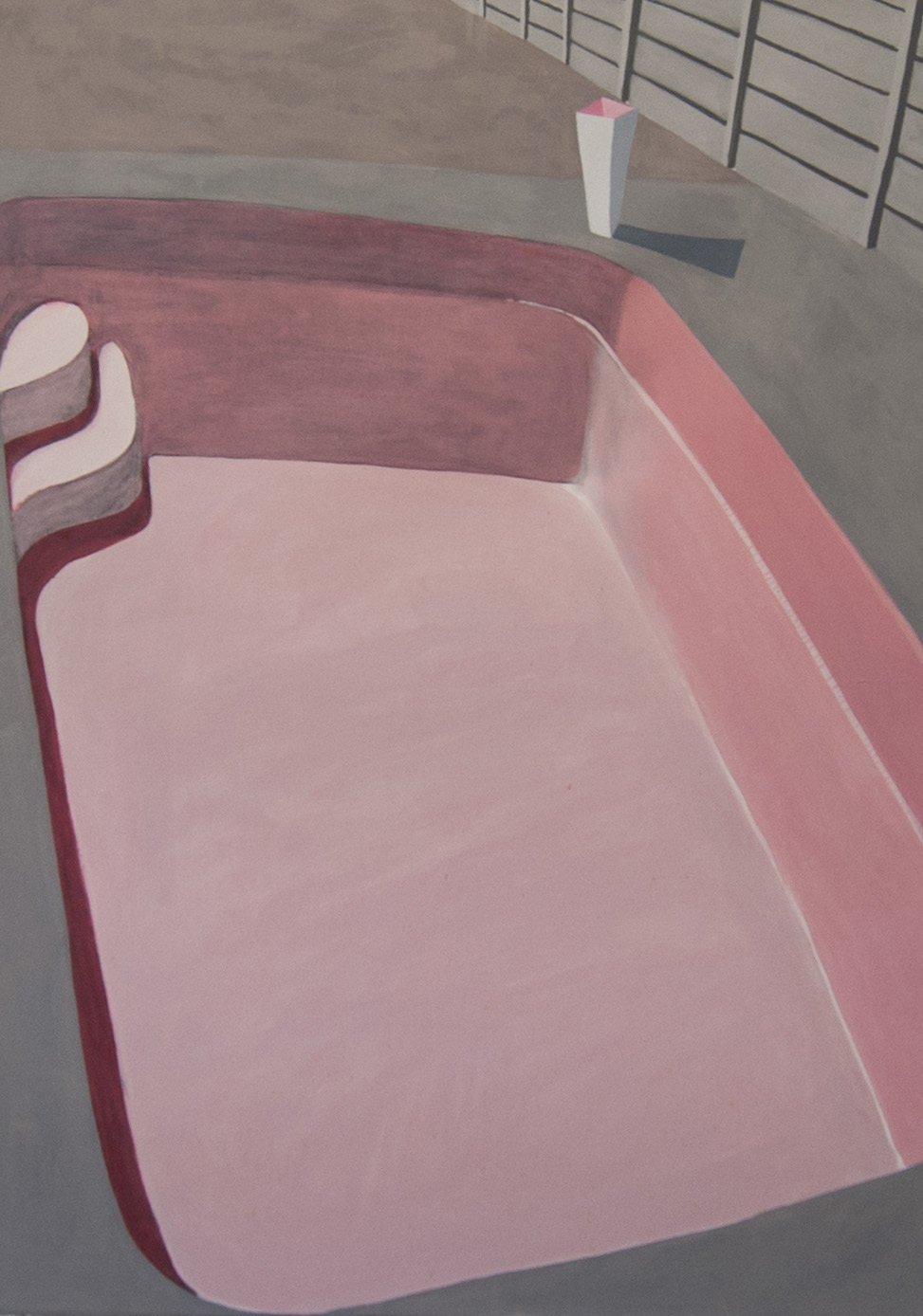 Jarrett Erasmus, "Empty (Pool) VI", 2021, oil on canvas, 152 x 112 x 5 cm