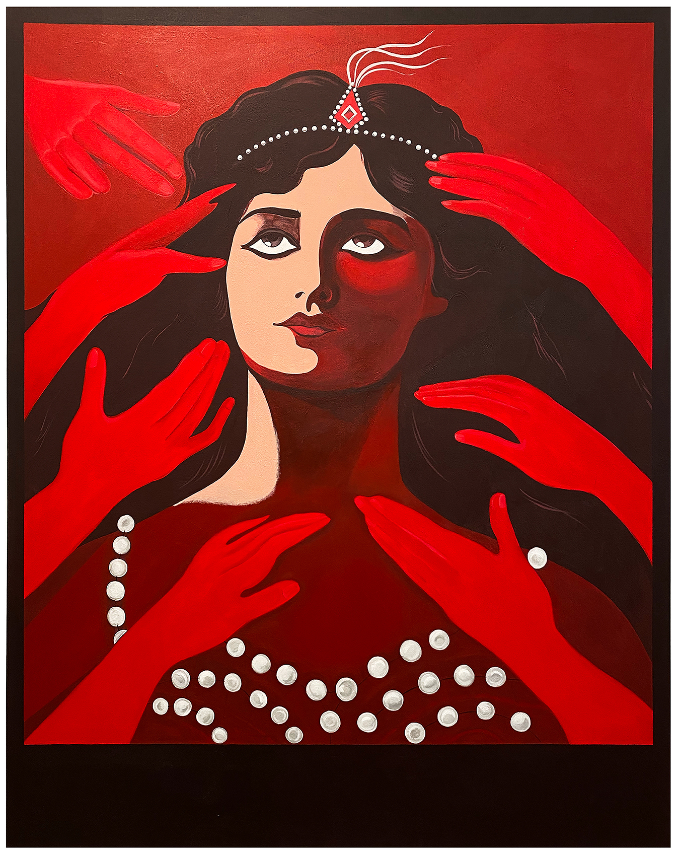 The Muse, 52 x 66 inches, Acrylic, 2022.