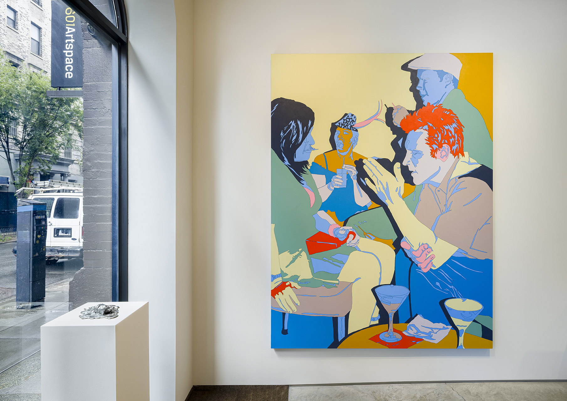 Francis Ruyter, Distilled Spirits, 2002. Acrylic on canvas, 96 x 72 inches. Photo by Etienne Frossard.