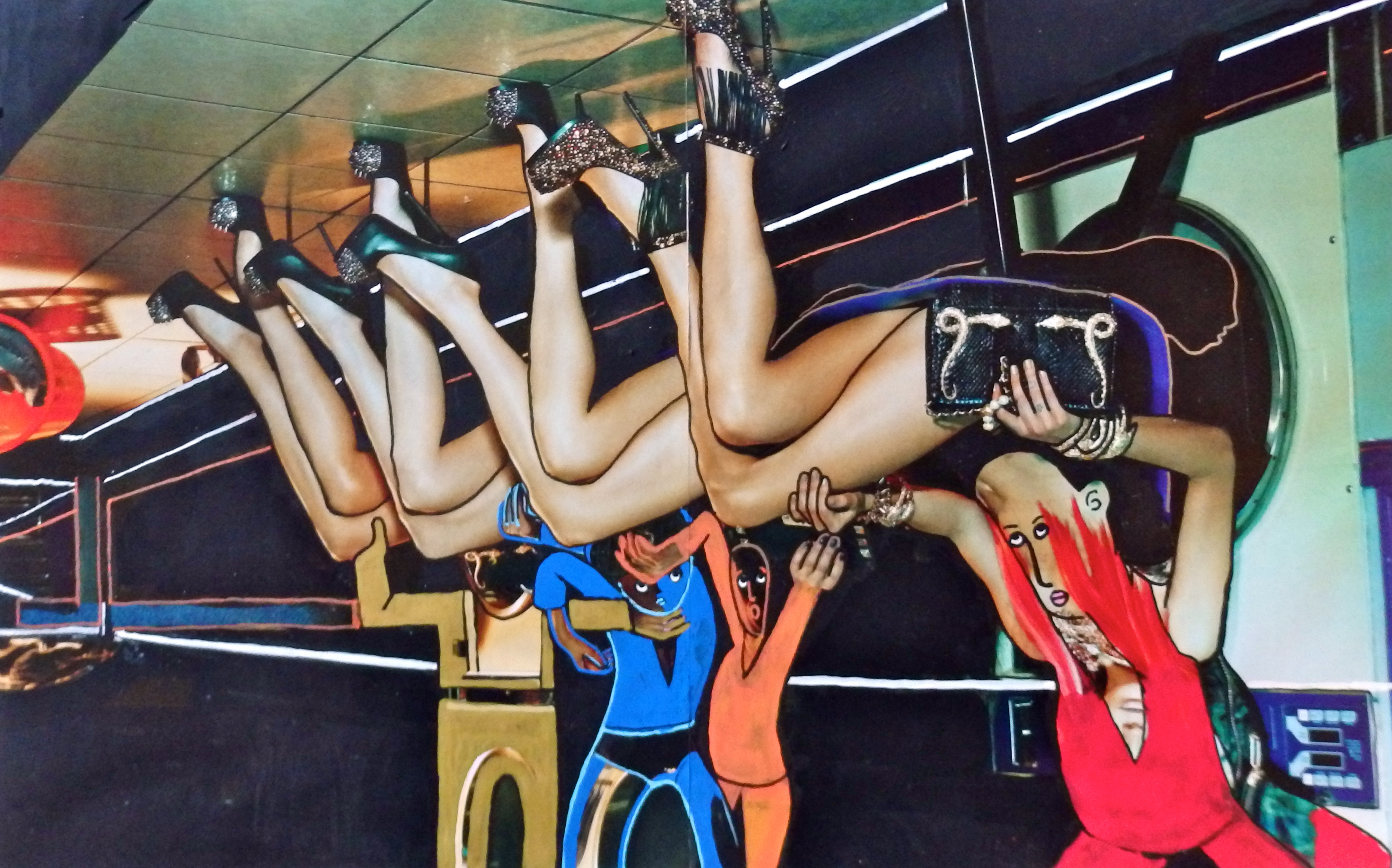 Personal Information, acrylic on magazine paper, A3