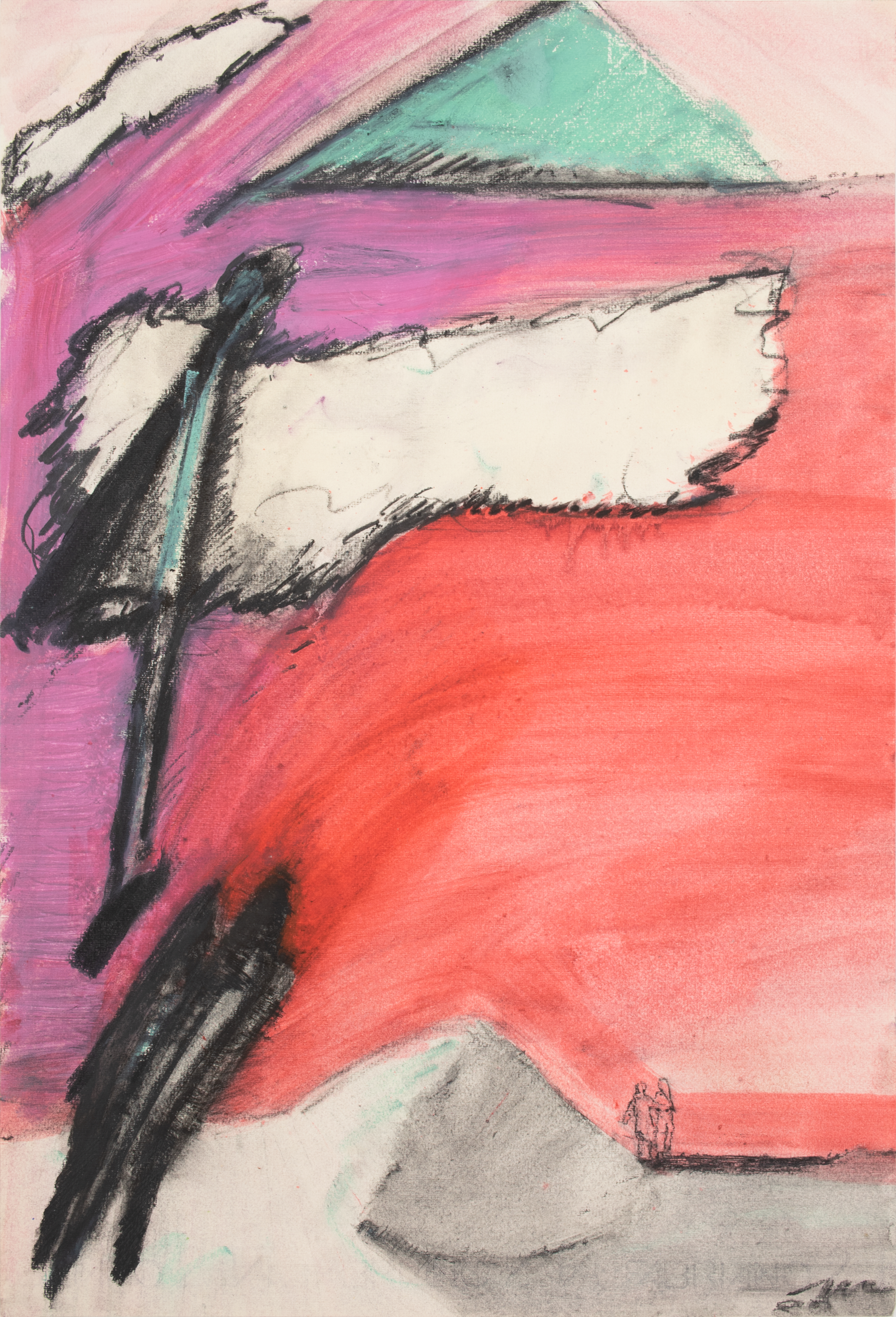 Fabio Mauri, Untitled [Apocalypse], 1983, mixed media on paper, cm 48x33