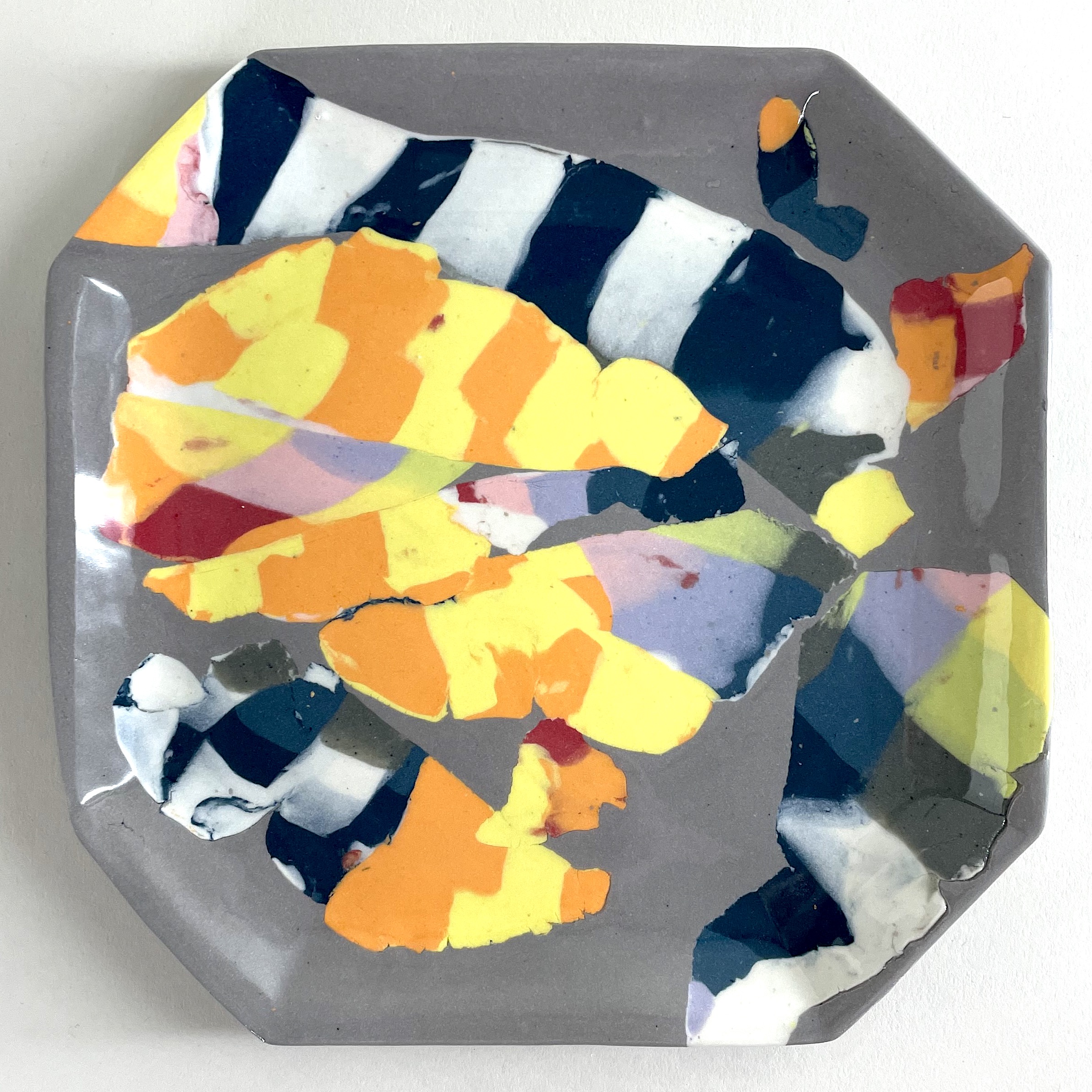 Medium Scrapware Octogonal Plate [$120]