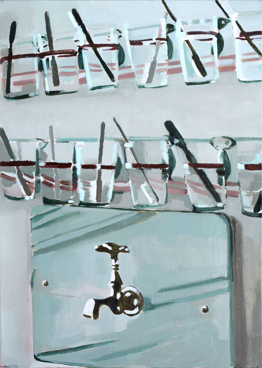 Cepillos. 40 x 30 cm. Óleo sobre tela, 2018