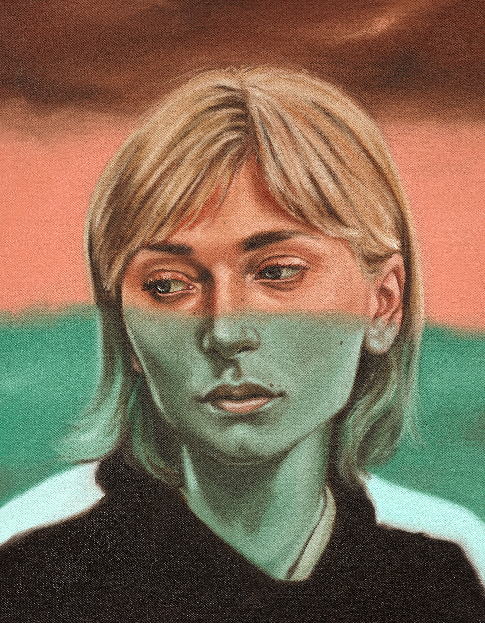 Slime II,  Oil on Canvas, 460 x 355mm, 2022