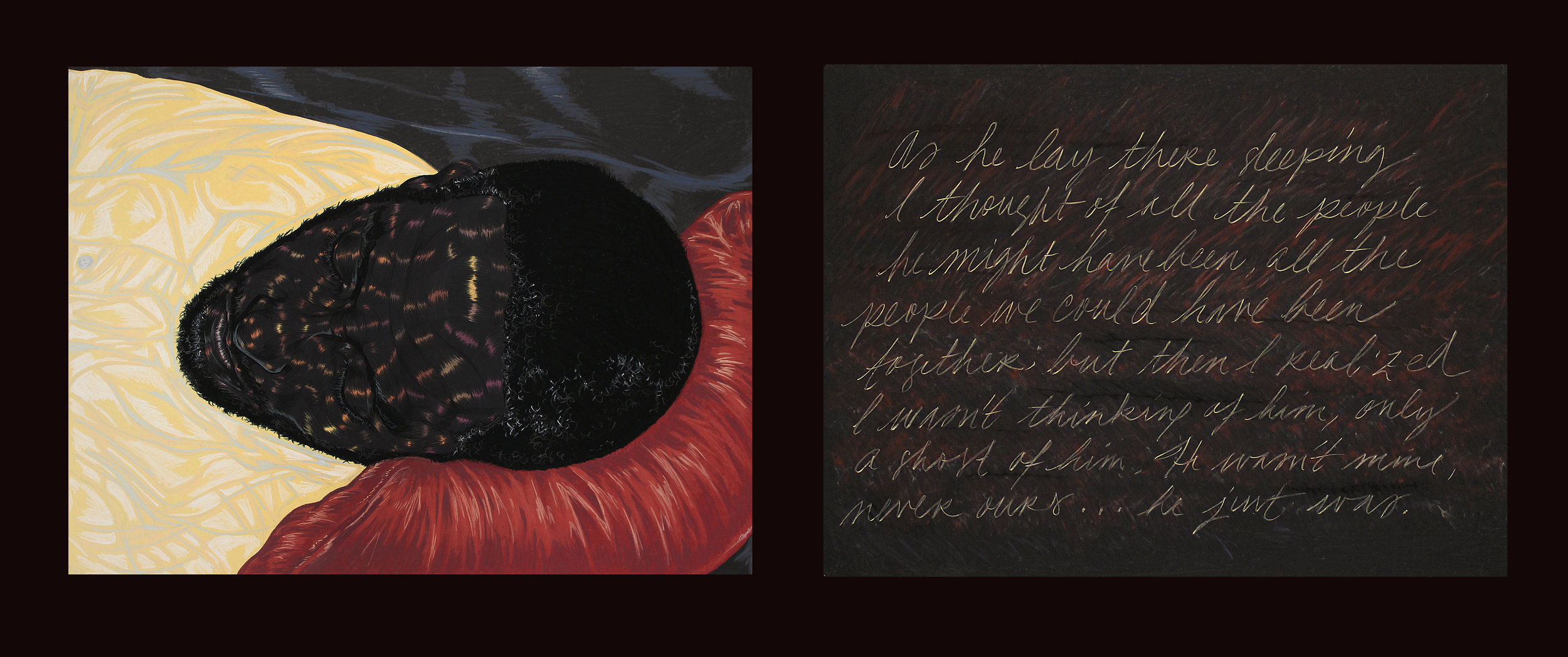 He Just Was, 2014 (Diptych)