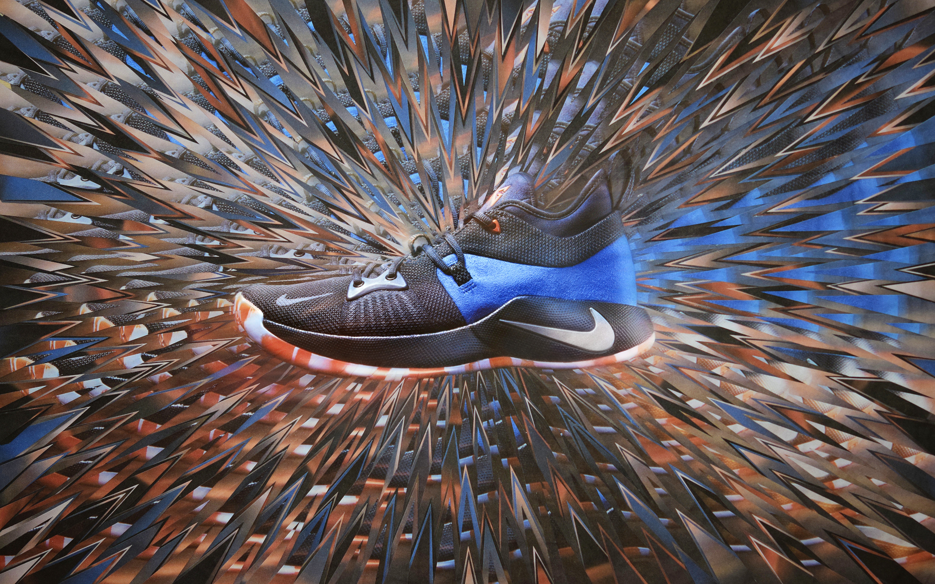 PG2 with Nike Basketball, 2018, 11.6 x 16.5 inches