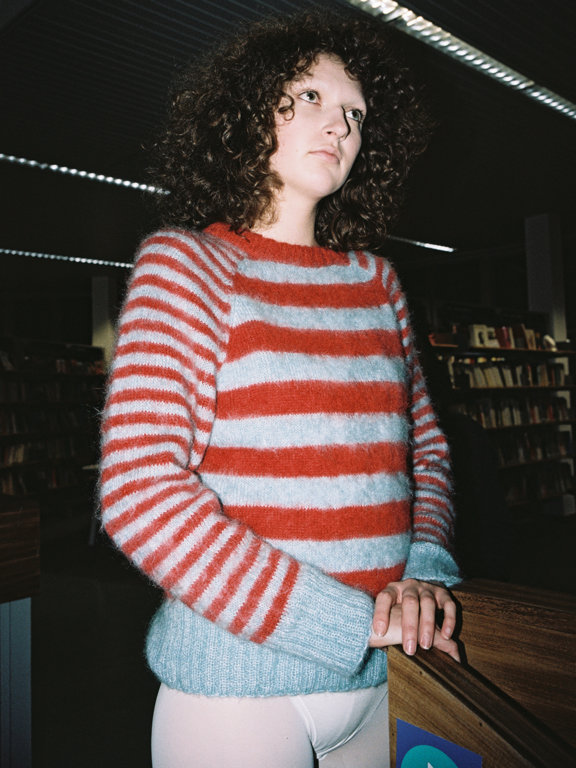 Stripe Sweater in mohair. Photography: Inez de Rijke.