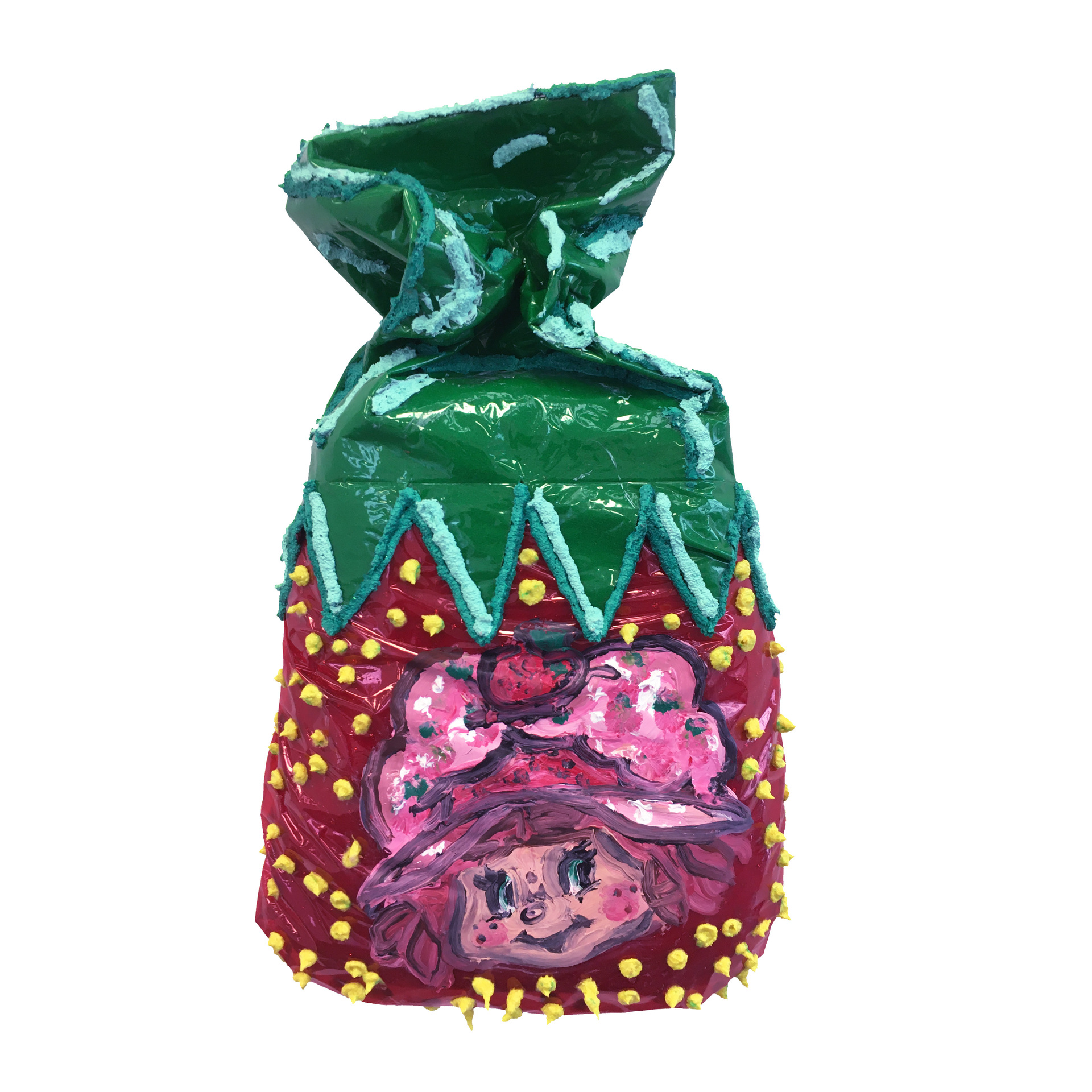 Strawberry Shortcake on Grandmas' Candy (2019), 9x14 Inches