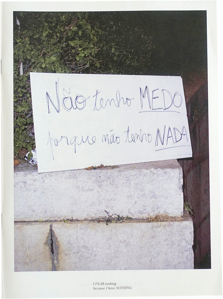Não Tenho Medo [I Fear Nothing]  Patrícia Almeida & David-Alexandre Guéniot