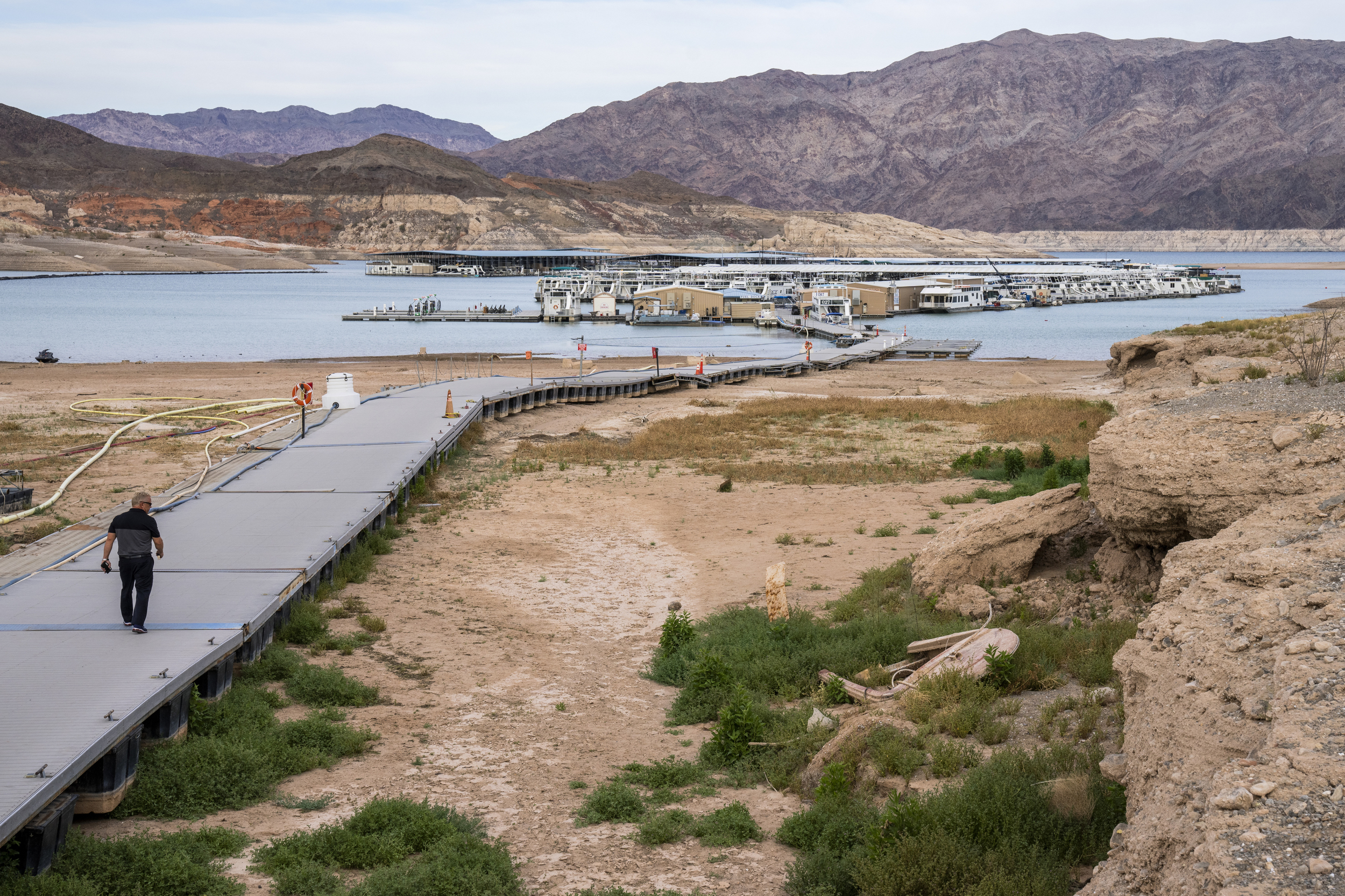 Other states in the Colorado River Compact like California and Arizona control and use much of the water to support agriculture and rapid population growth. In the future, federal and state officials must find a way to drastically limit Lake Mead water consumption or risk America's largest man-made reservoir turning into a dead pool. Images made for The New York Times.