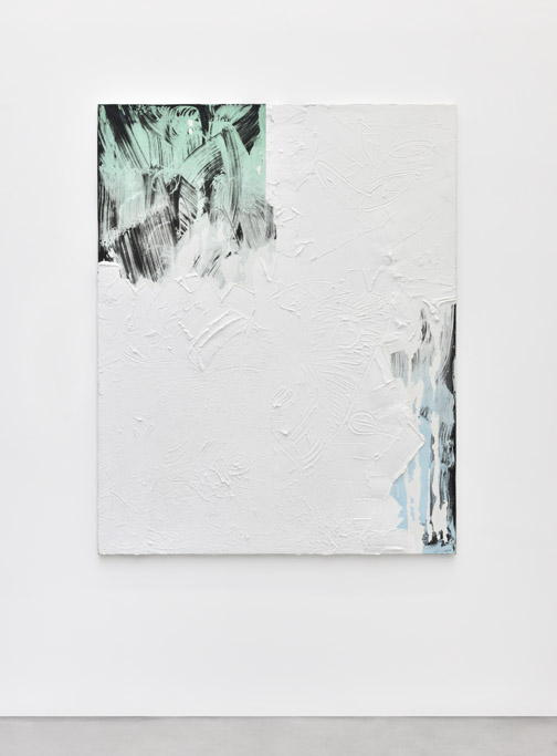 Ravalement, 2016 Acrylique et mortier 162 x 130 cm