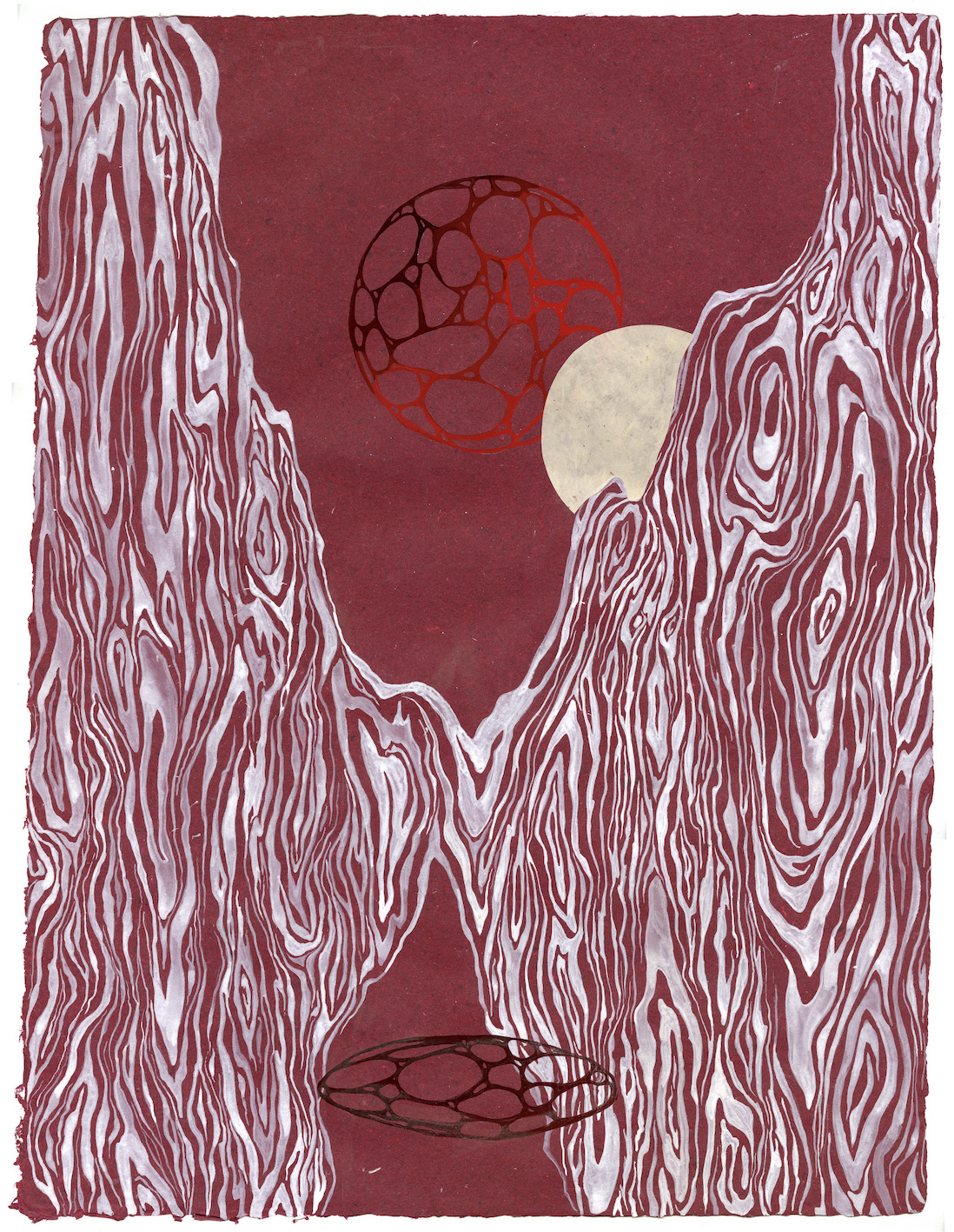 the distance of here and now, cotton and abaca paper