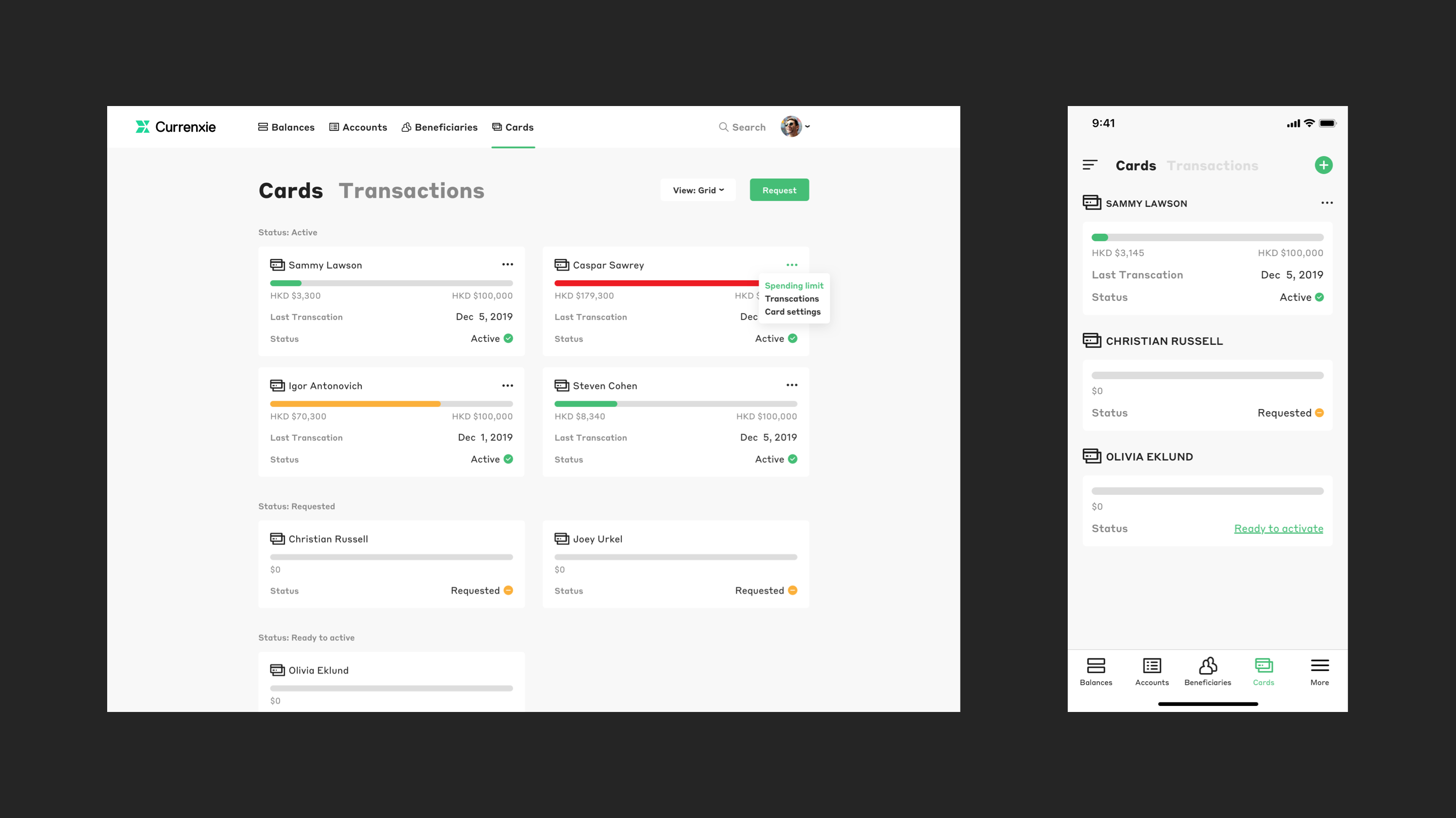 Multi-account management