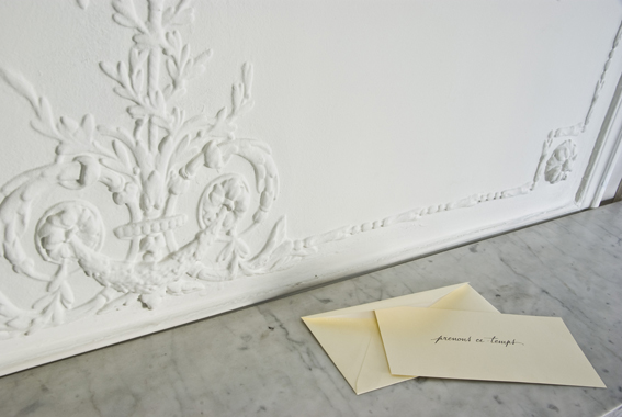 Prenons ce temps, 2011, handwritten letter, envelope, Encre de la Tête Noire (J. Herbin)