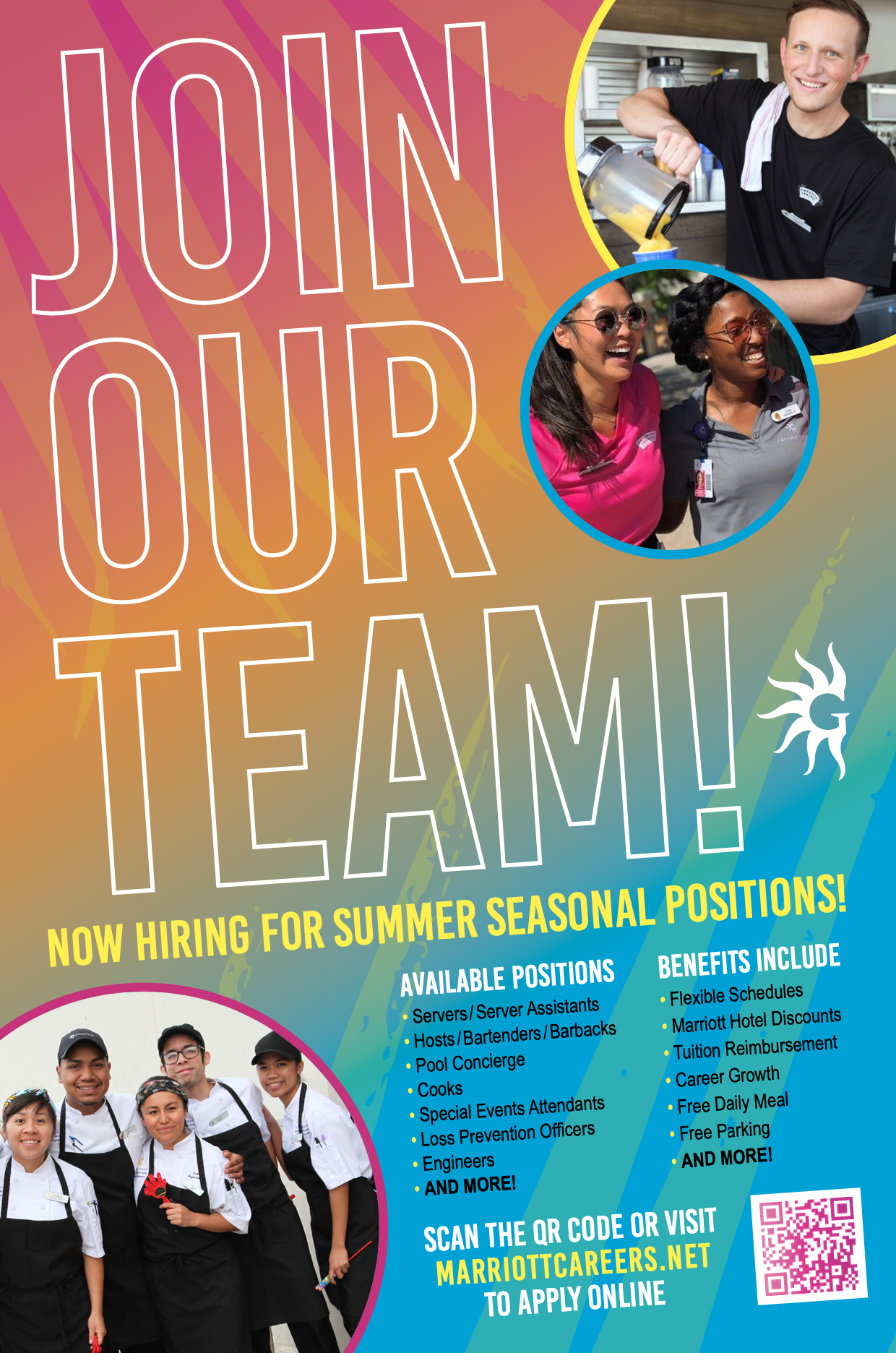 HR Summer Hiring Sign